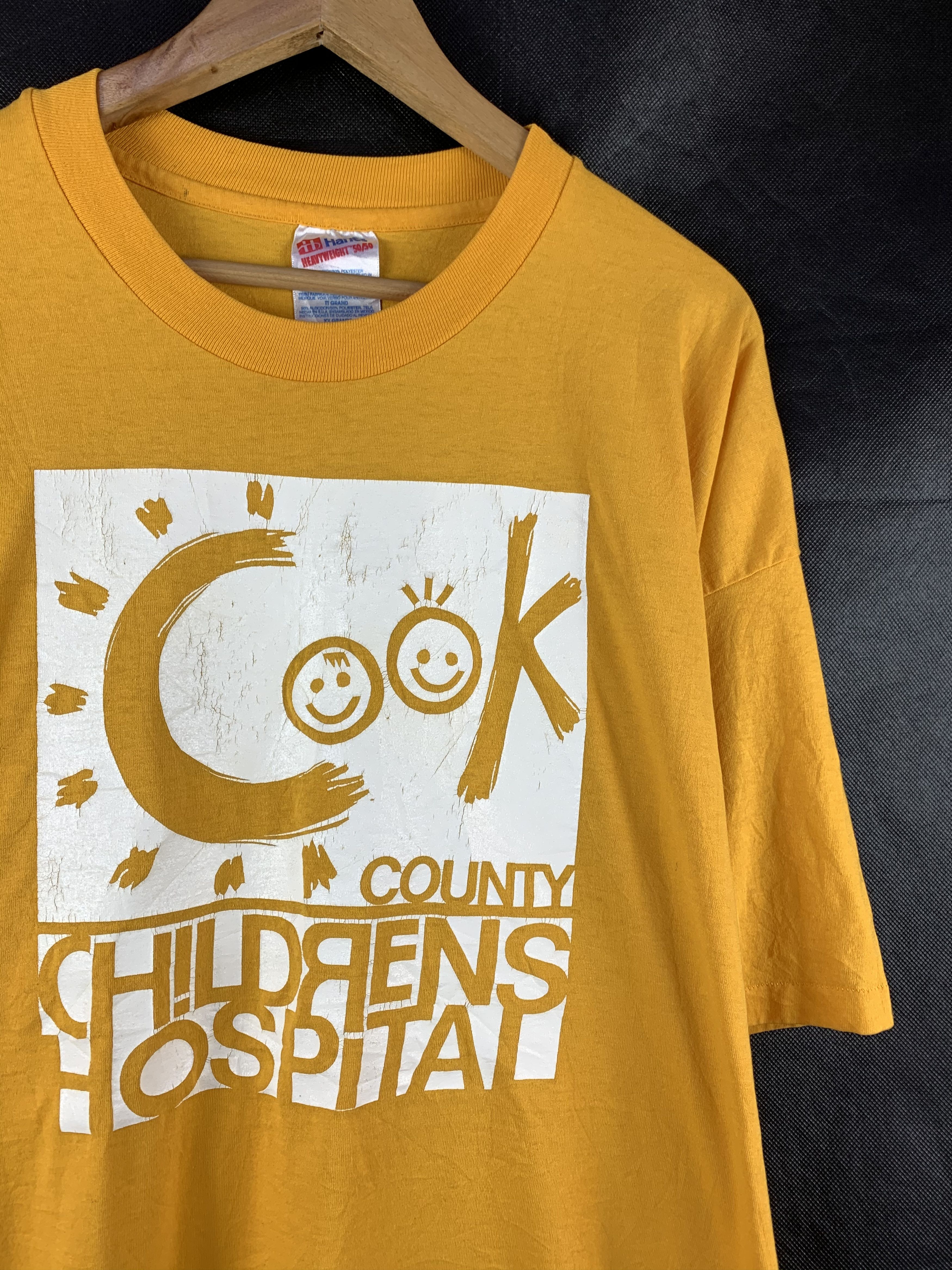 Hanes 🔥Vintage Cook County Children Hospital Y2K 90s Tee Size US XXL / EU 58 / 5 - 2 Thumbnail