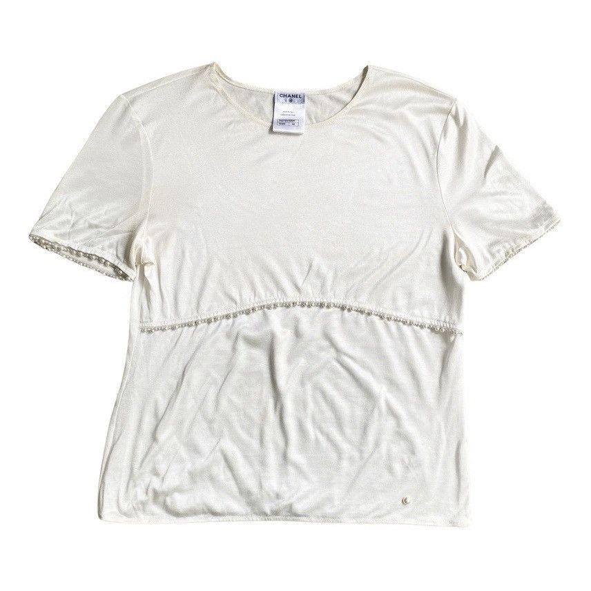Chanel Chanel Pearl Beard Trimmed Top Size M / US 6-8 / IT 42-44 - 1 Thumbnail