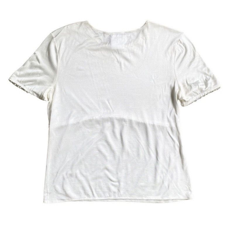 Chanel Chanel Pearl Beard Trimmed Top Size M / US 6-8 / IT 42-44 - 2 Thumbnail