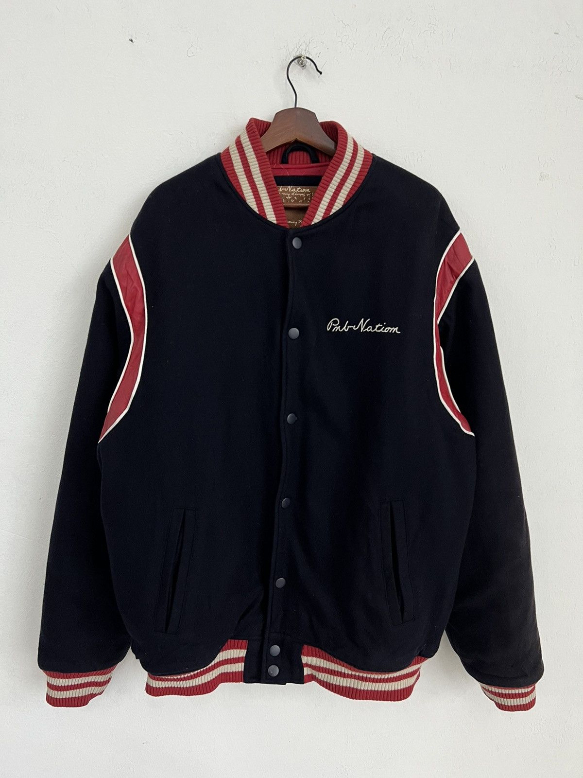 Vintage PMB Nation Varsity Jacket Size US XL / EU 56 / 4 - 1 Thumbnail