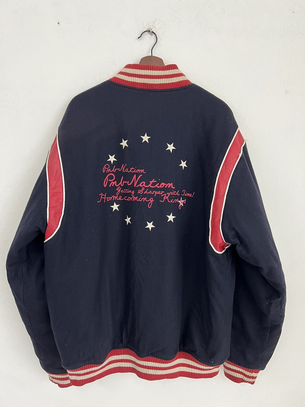 Vintage PMB Nation Varsity Jacket Size US XL / EU 56 / 4 - 2 Thumbnail