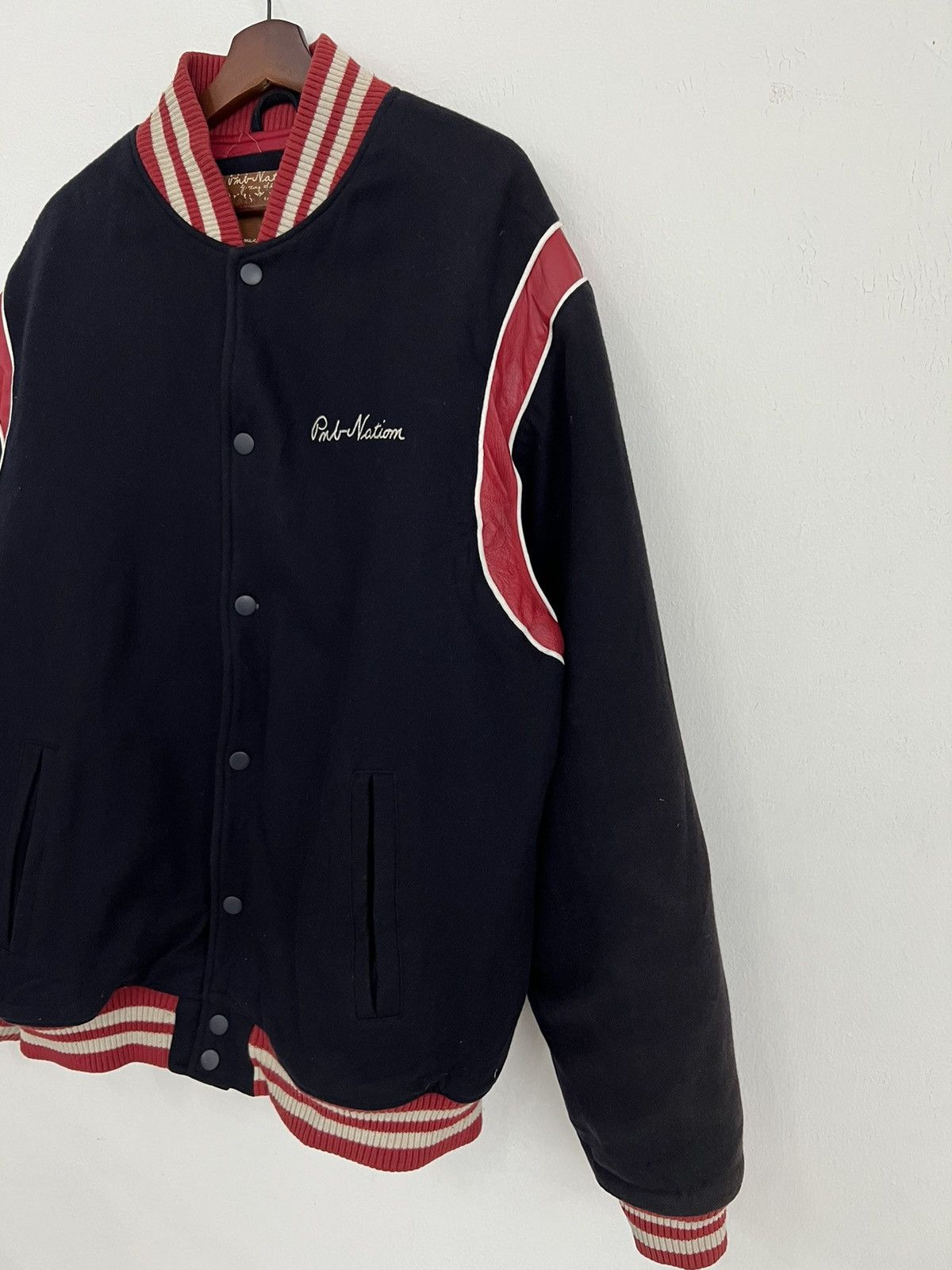 Vintage PMB Nation Varsity Jacket Size US XL / EU 56 / 4 - 3 Thumbnail