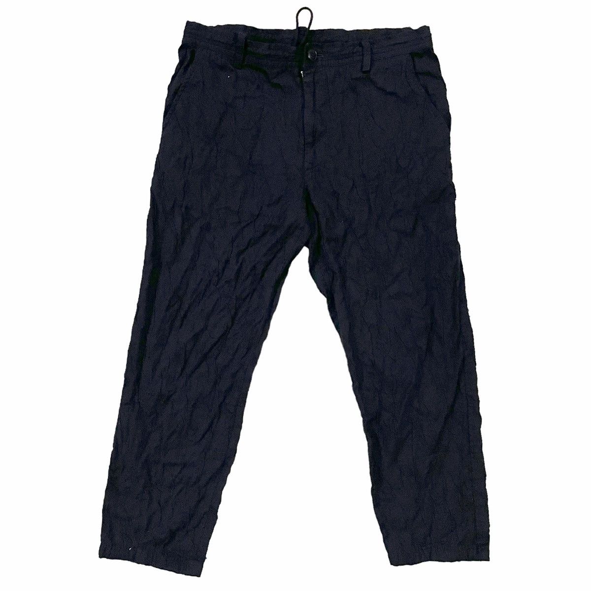 Y's for Men × Yohji Yamamoto 💥YOHJI YAMAMOTO CROP WRINKLED PANT Size US 31 - 2 Thumbnail