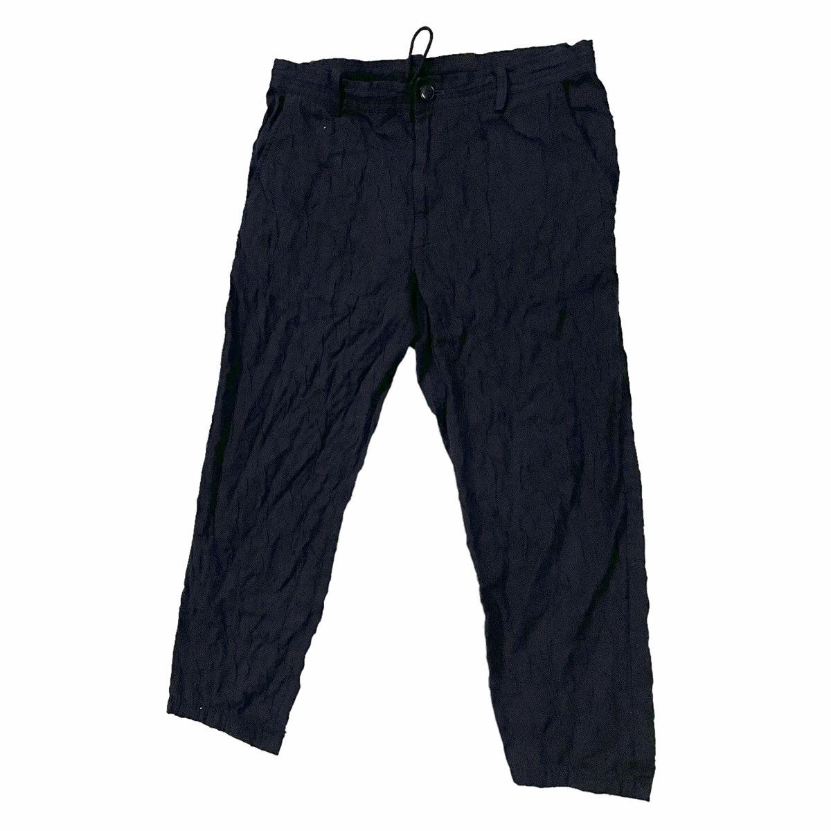 Y's for Men × Yohji Yamamoto 💥YOHJI YAMAMOTO CROP WRINKLED PANT Size US 31 - 4 Thumbnail