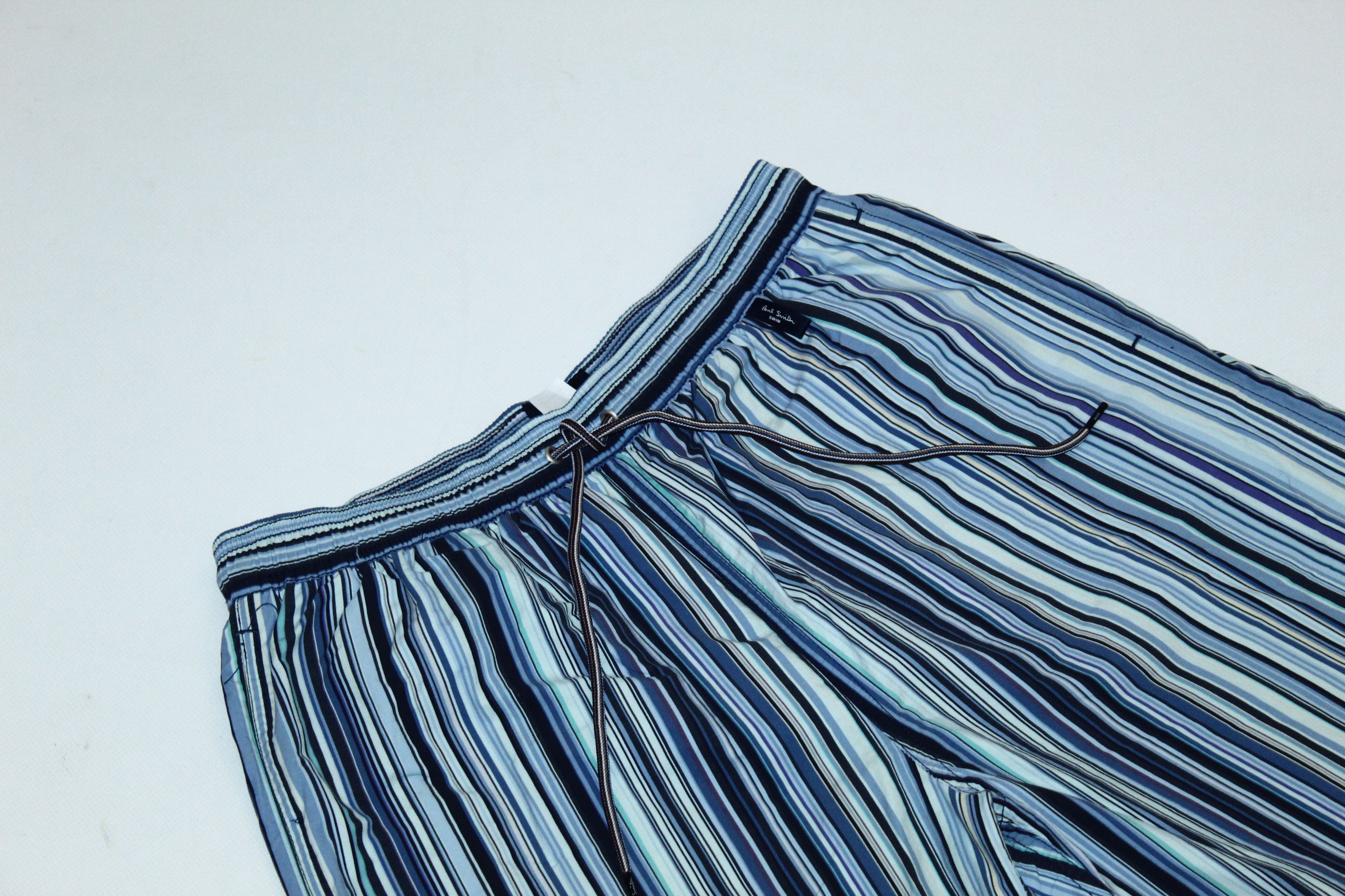Paul Smith Paul Smith Signature Iconic Striped Nylon Swimshorts Size US 32 / EU 48 - 2 Thumbnail