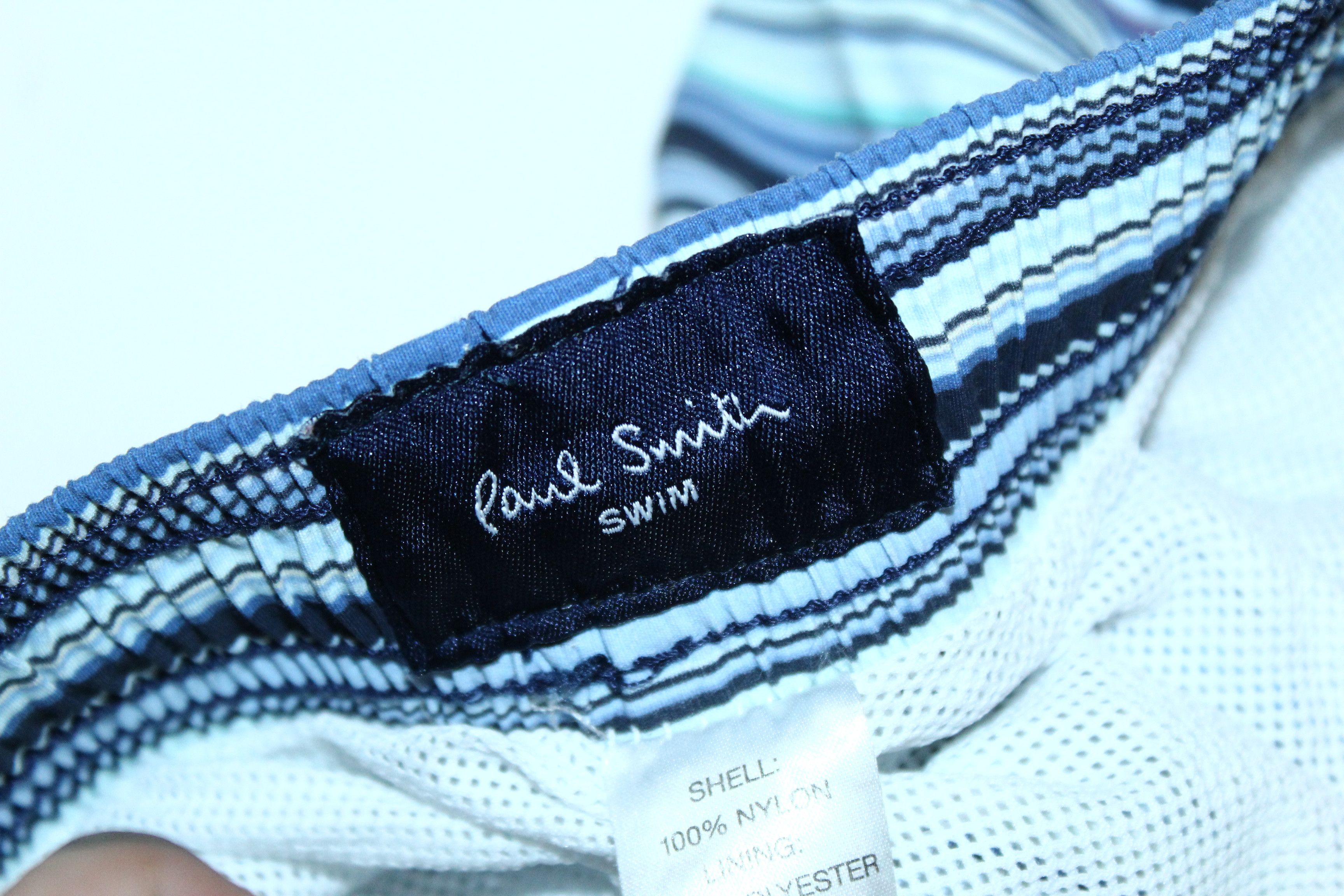 Paul Smith Paul Smith Signature Iconic Striped Nylon Swimshorts Size US 32 / EU 48 - 4 Thumbnail