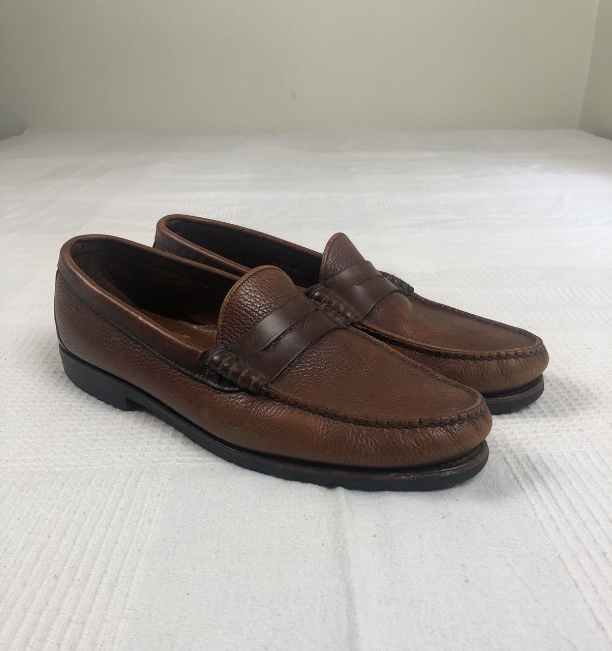 Allen Edmonds Allen Edmonds Holton Penny Loafer Brown Leather Shoe 11.5 ...