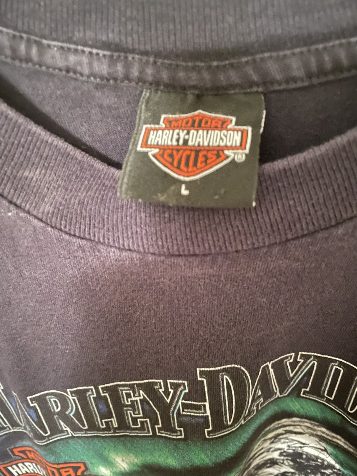 Harley Davidson 2002 Vintage Harley Davidson Alaska shirt Size US L / EU 52-54 / 3 - 3 Thumbnail