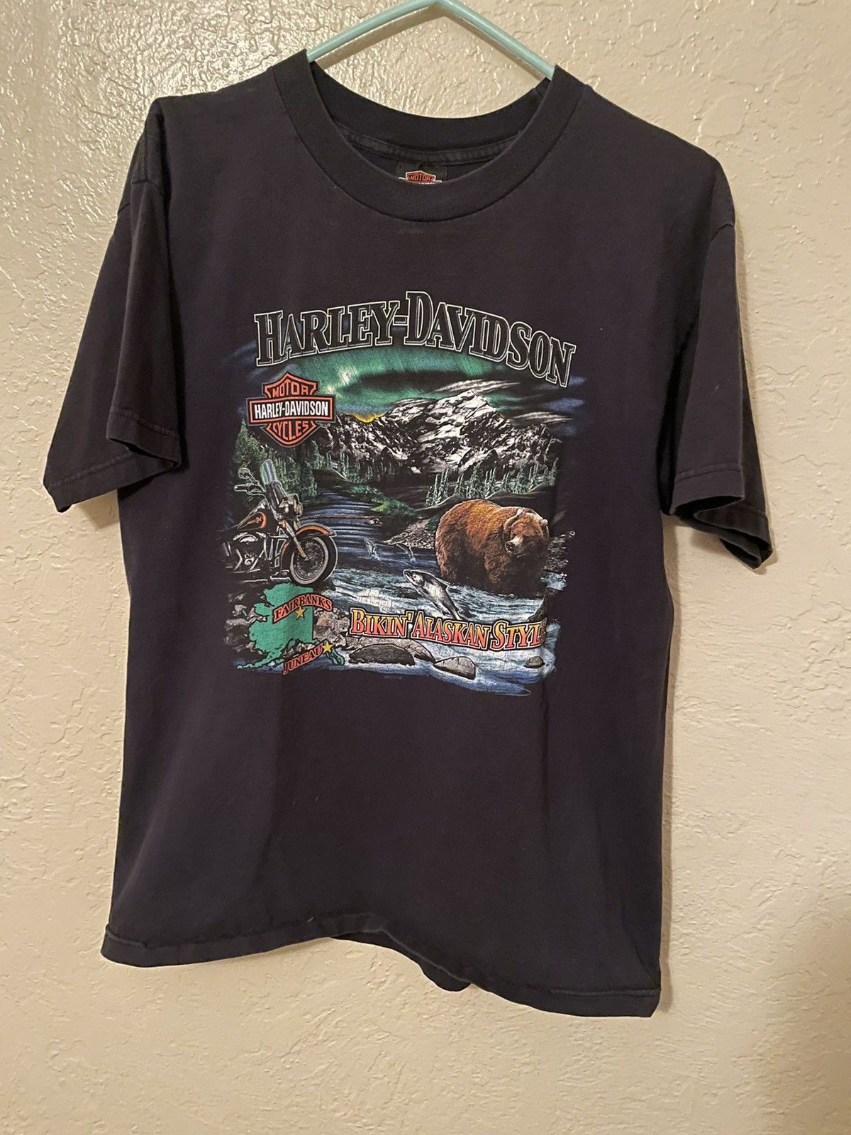 Harley Davidson 2002 Vintage Harley Davidson Alaska shirt Size US L / EU 52-54 / 3 - 1 Thumbnail