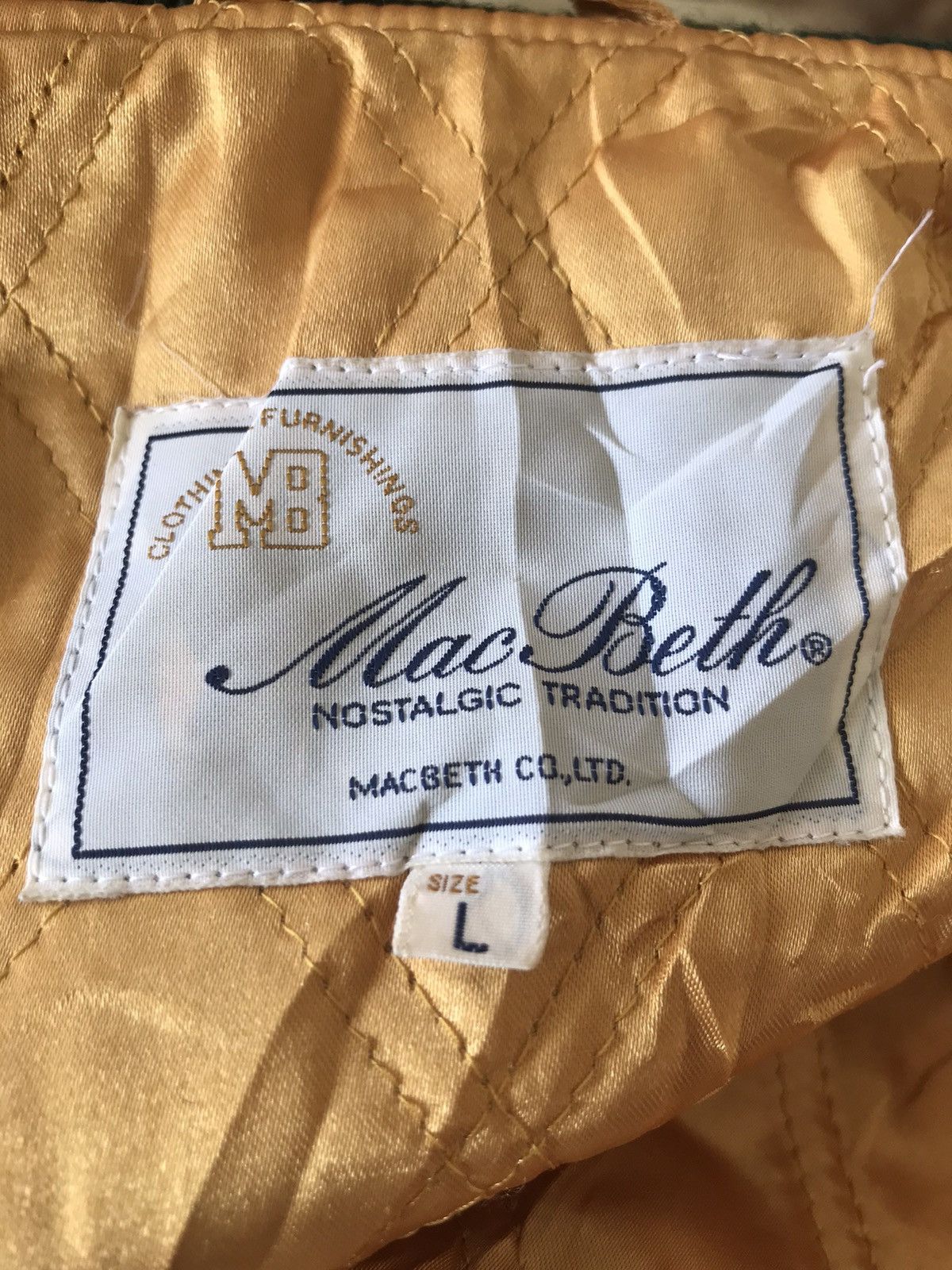 Delong × Macbeth Macbeth Varsity Jacket Spellout Logo Size US M / EU 48-50 / 2 - 8 Thumbnail