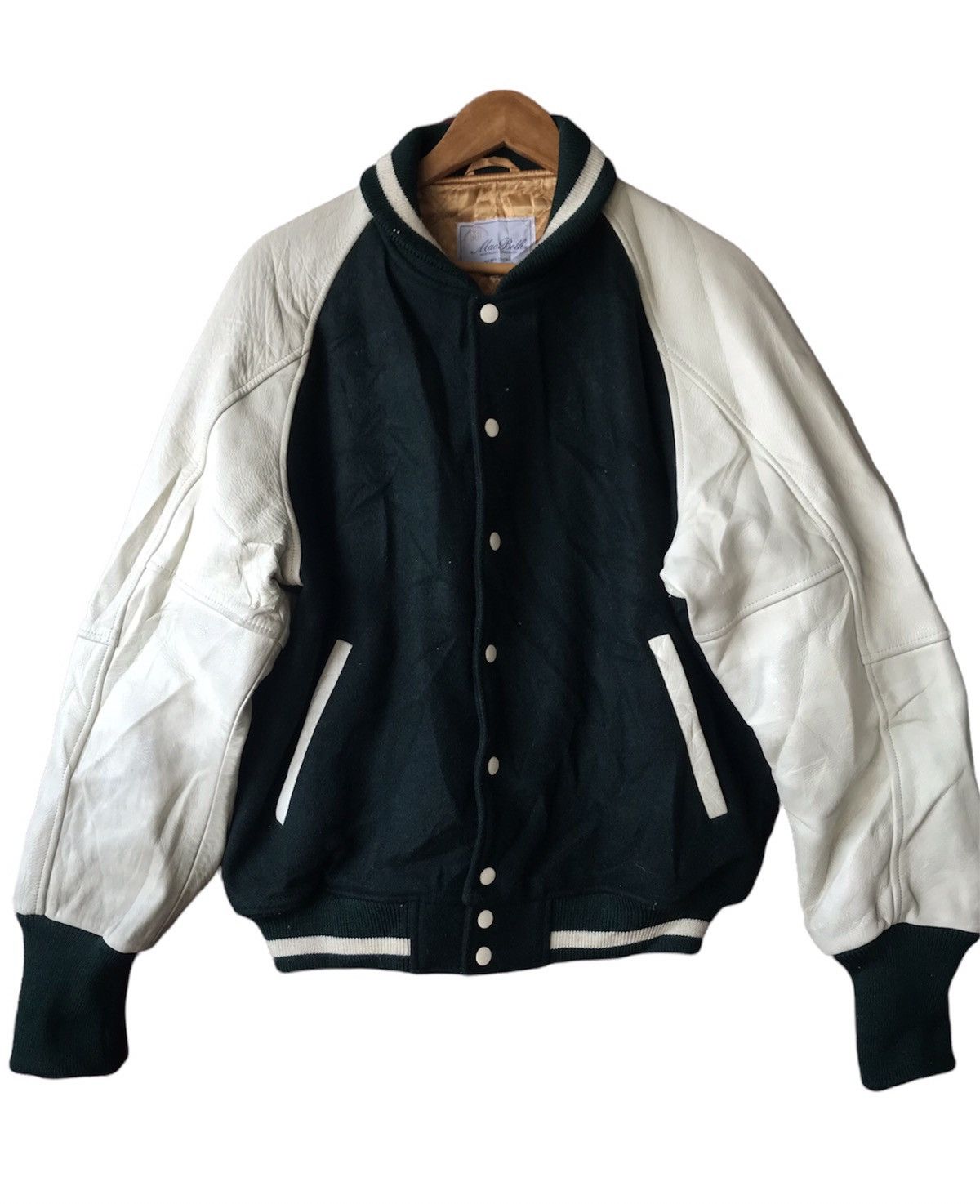 Delong × Macbeth Macbeth Varsity Jacket Spellout Logo Size US M / EU 48-50 / 2 - 2 Thumbnail