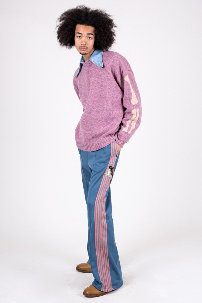 Kapital KAPITAL 5G wool bone crew sweater Skeleton purple Large Size US L / EU 52-54 / 3 - 10 Thumbnail