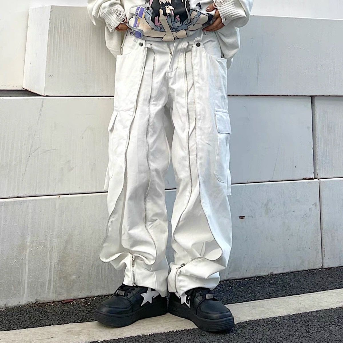 Punk zipper pants