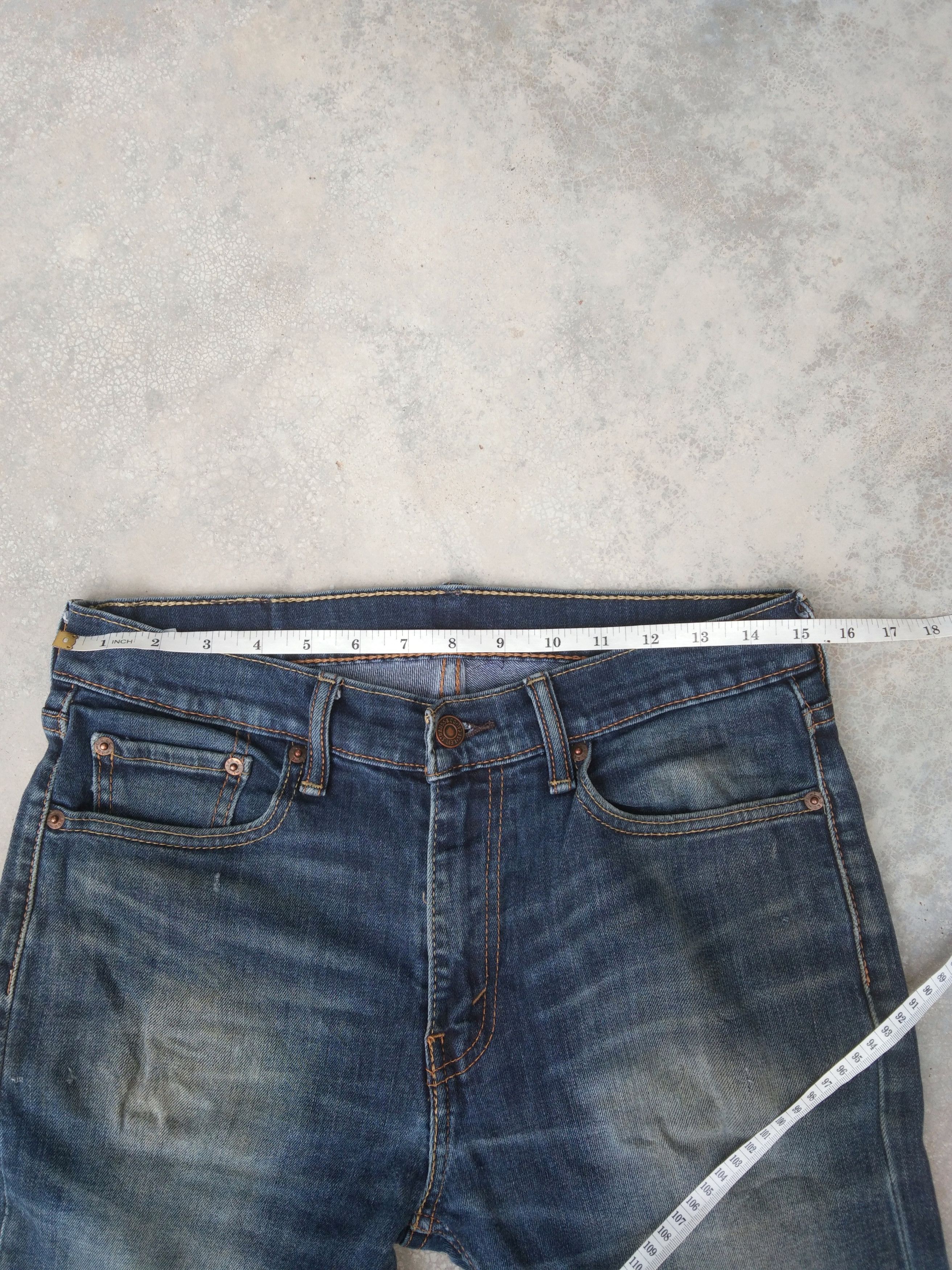 Levi's Vintage Levi's Jeans 513 Faded Blue Distressed Denim 30x31 Size US 30 / EU 46 - 7 Thumbnail