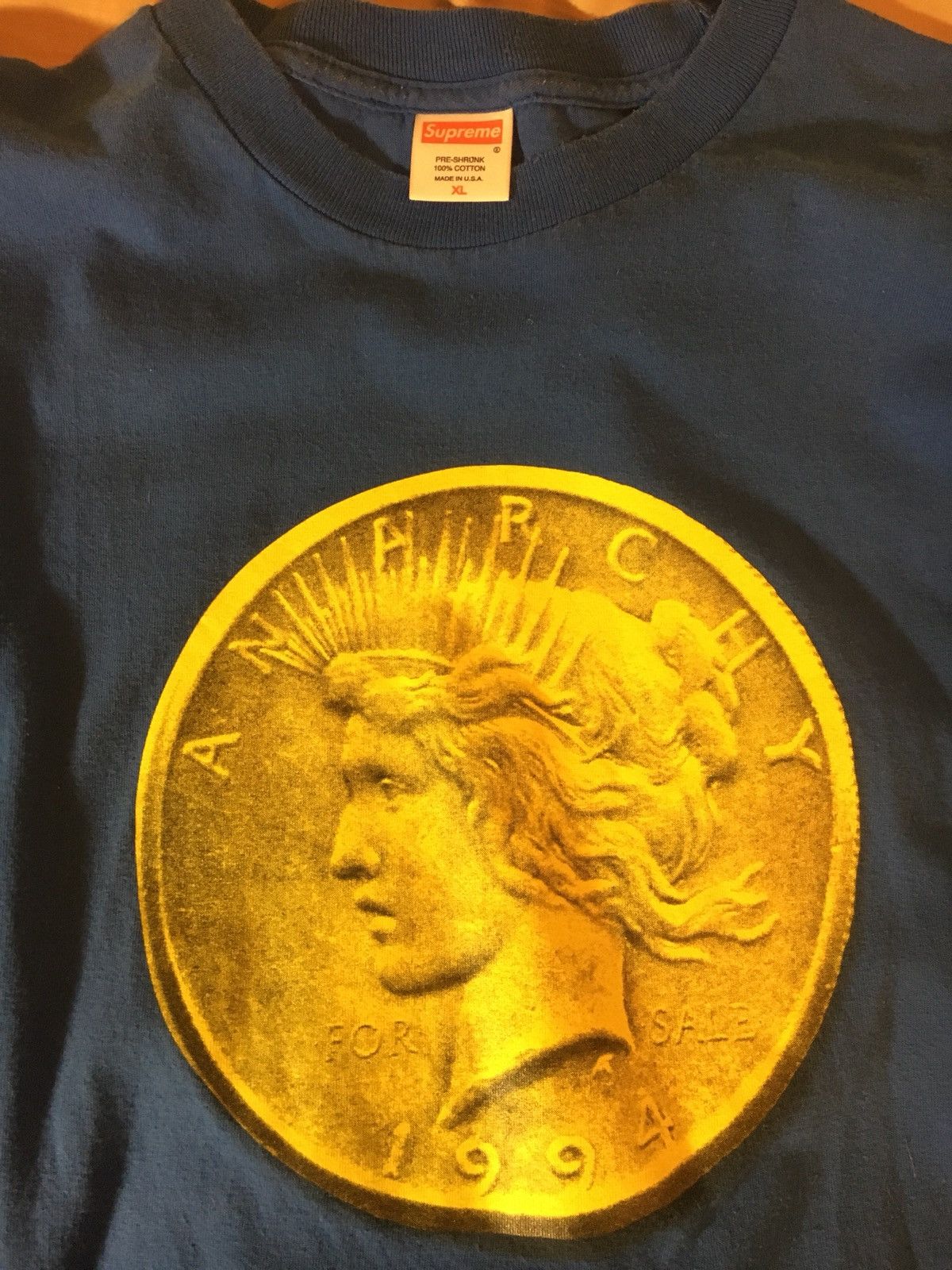Supreme Supreme Coin Anarchy Tee | Grailed
