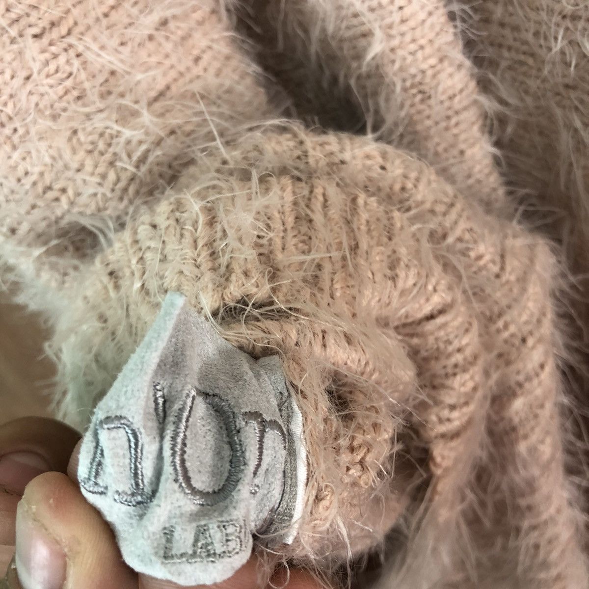 Homespun Knitwear × Japanese Brand DLL N´or Brown Mohair shag shaggy fur Knitwear #c420 Size US L / EU 52-54 / 3 - 9 Thumbnail