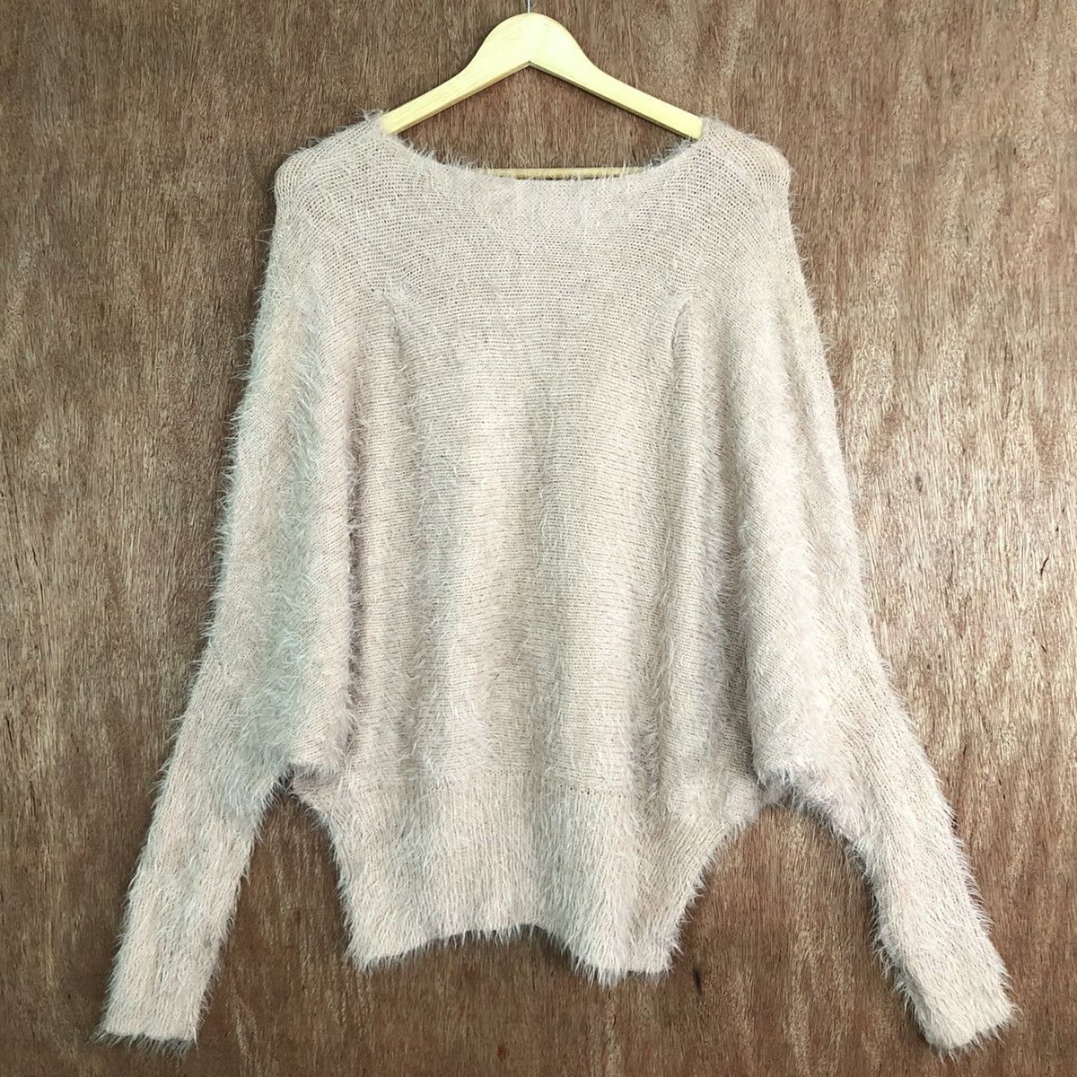 Homespun Knitwear × Japanese Brand DLL N´or Brown Mohair shag shaggy fur Knitwear #c420 Size US L / EU 52-54 / 3 - 8 Thumbnail