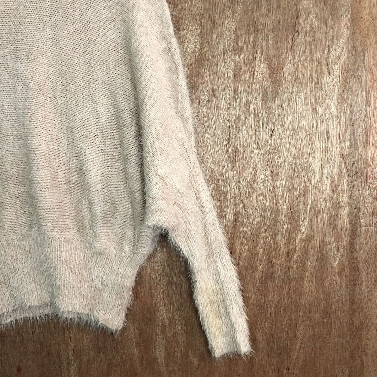 Homespun Knitwear × Japanese Brand DLL N´or Brown Mohair shag shaggy fur Knitwear #c420 Size US L / EU 52-54 / 3 - 5 Thumbnail