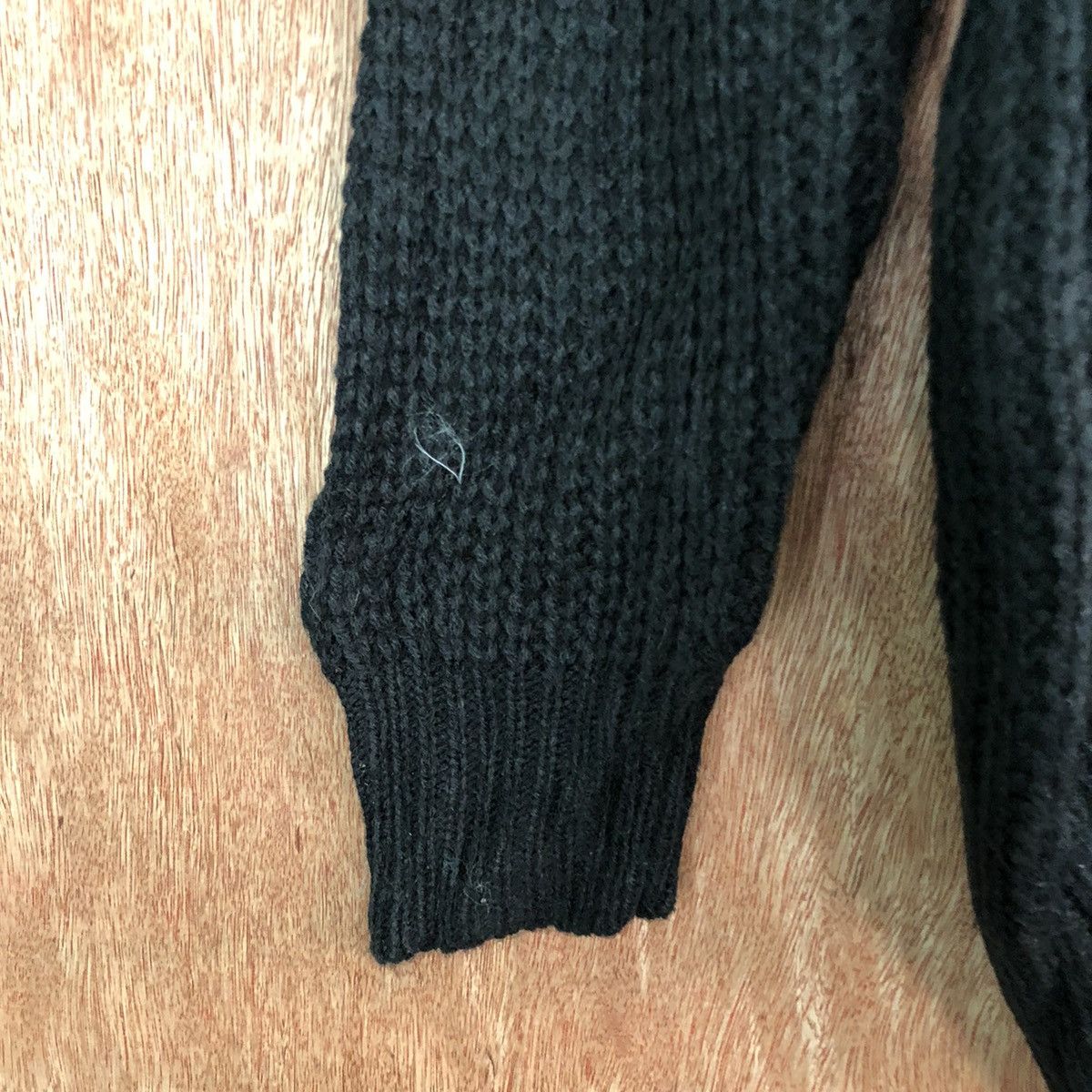 Homespun Knitwear × Japanese Brand Blue Strive Striped black white Mohair Knitwear #c350 Size US L / EU 52-54 / 3 - 6 Thumbnail
