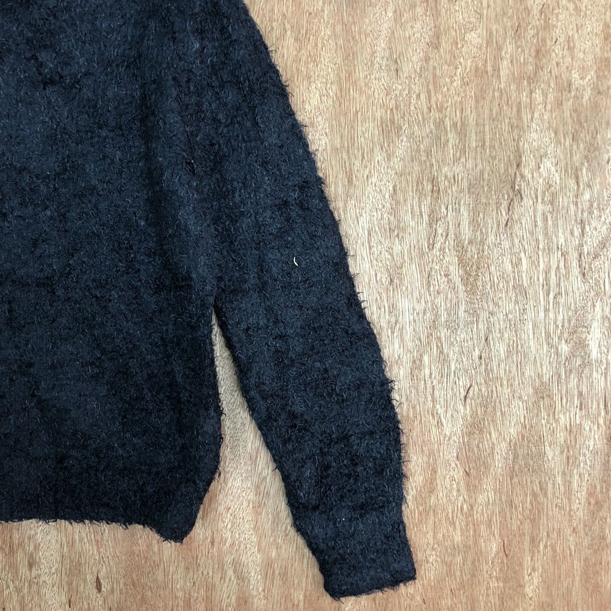 Homespun Knitwear × Japanese Brand Japan Dar Blue Mohair crop top Knitwear #c358 Size XS / US 0-2 / IT 36-38 - 5 Thumbnail