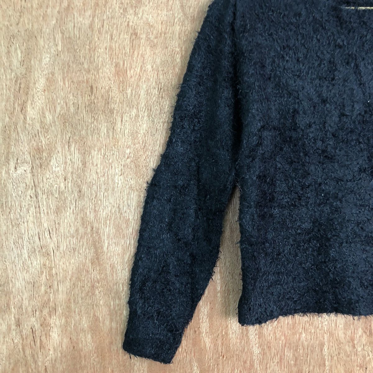Homespun Knitwear × Japanese Brand Japan Dar Blue Mohair crop top Knitwear #c358 Size XS / US 0-2 / IT 36-38 - 7 Thumbnail
