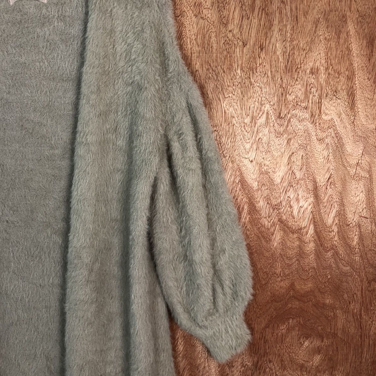 Japanese Brand DLL Nice Claup Brown Mohair Shag Shaggy Knitwear #c392 Size L / US 10 / IT 46 - 6 Thumbnail