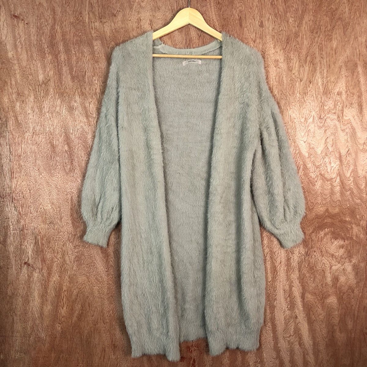 Japanese Brand DLL Nice Claup Brown Mohair Shag Shaggy Knitwear #c392 Size L / US 10 / IT 46 - 1 Thumbnail