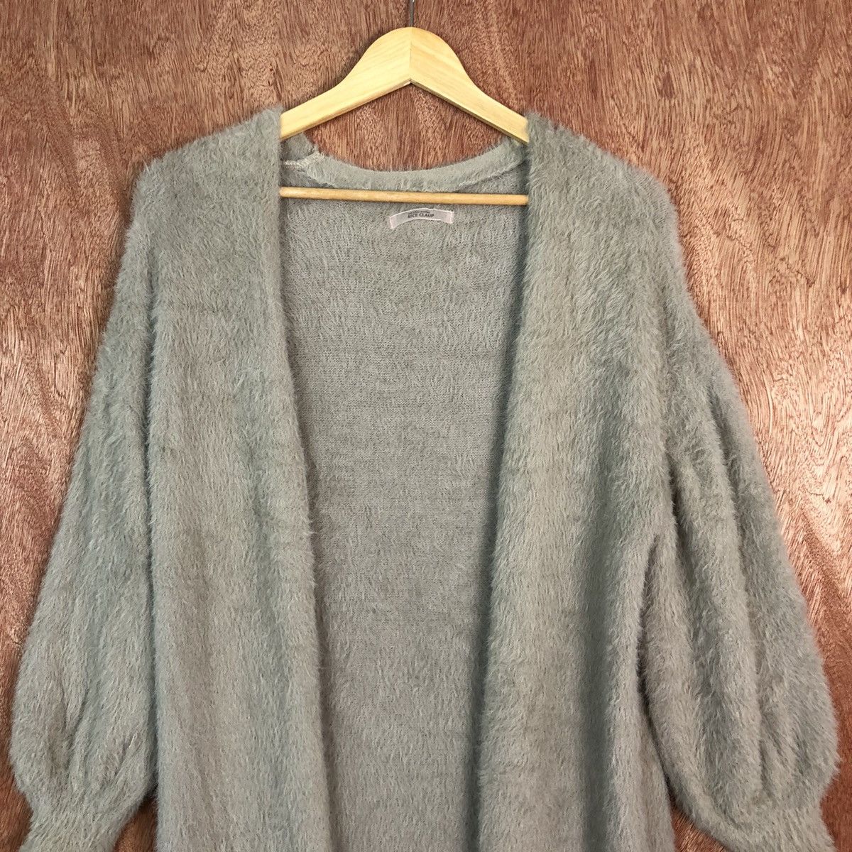 Japanese Brand DLL Nice Claup Brown Mohair Shag Shaggy Knitwear #c392 Size L / US 10 / IT 46 - 2 Thumbnail