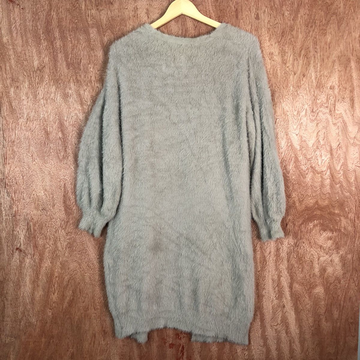 Japanese Brand DLL Nice Claup Brown Mohair Shag Shaggy Knitwear #c392 Size L / US 10 / IT 46 - 10 Thumbnail