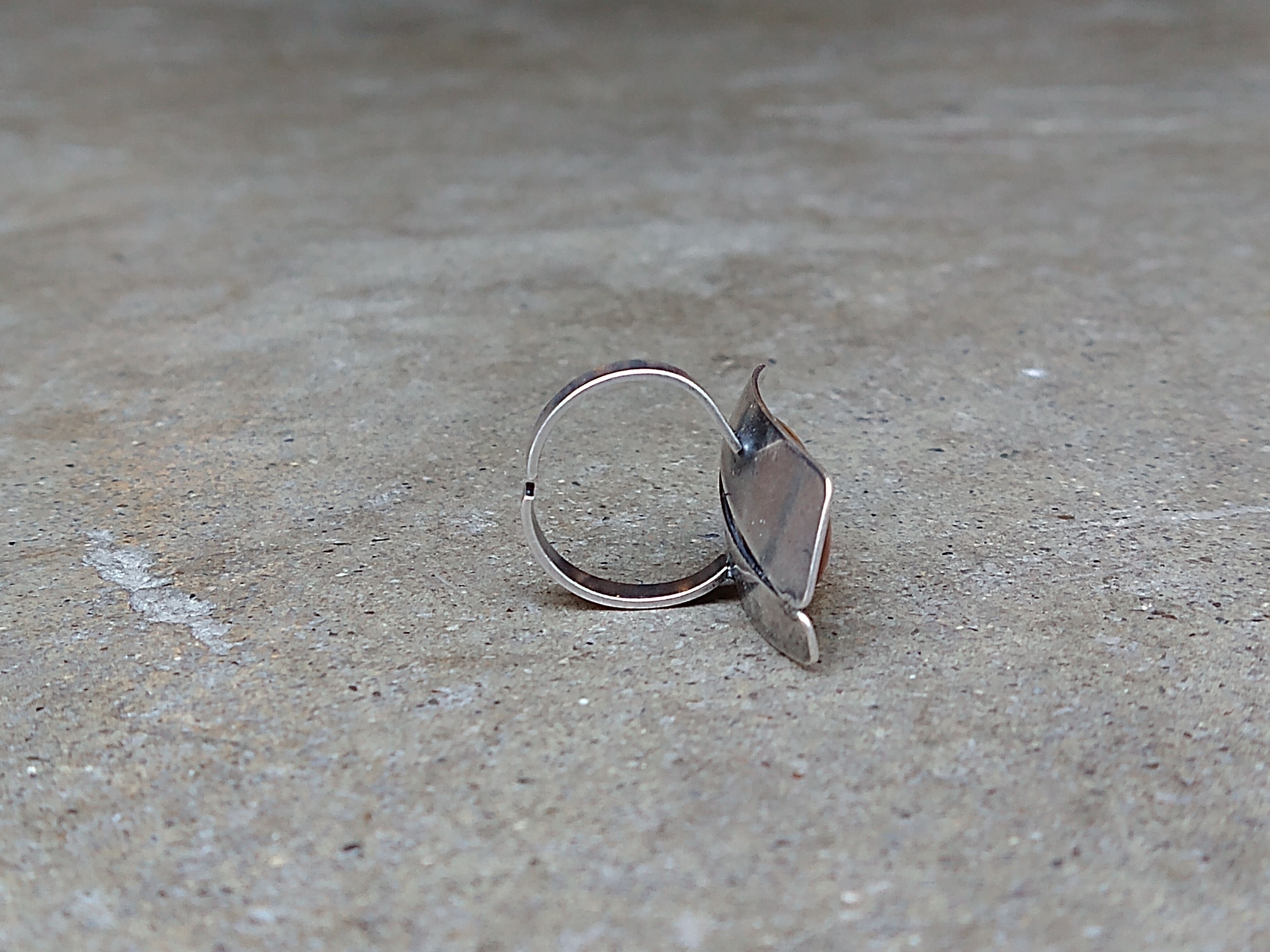 Jewelry × Vintage Vintage Ring Size 5.5 Steel Yellow Avant Garde Modern Size ONE SIZE - 10 Thumbnail
