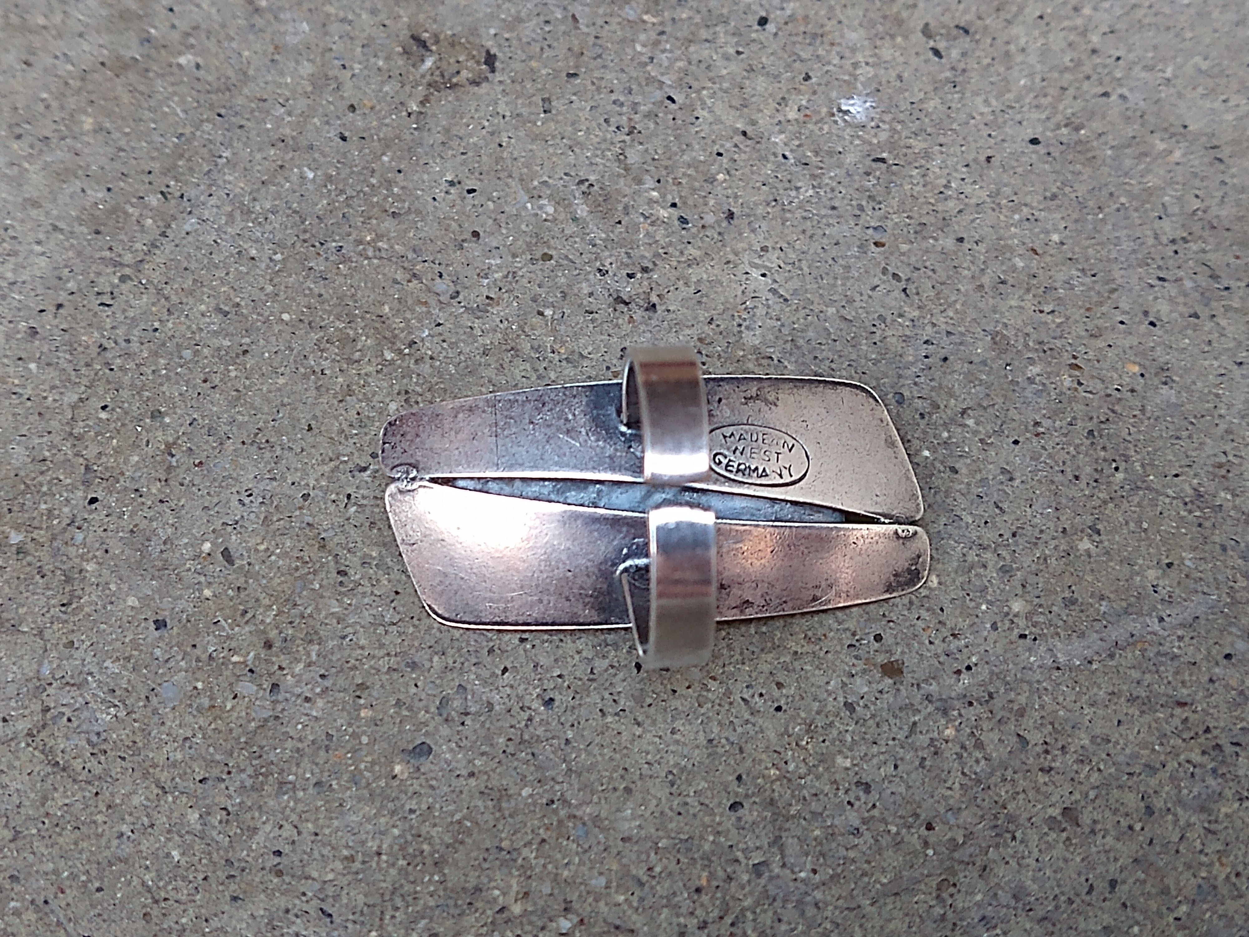 Jewelry × Vintage Vintage Ring Size 5.5 Steel Yellow Avant Garde Modern Size ONE SIZE - 7 Thumbnail