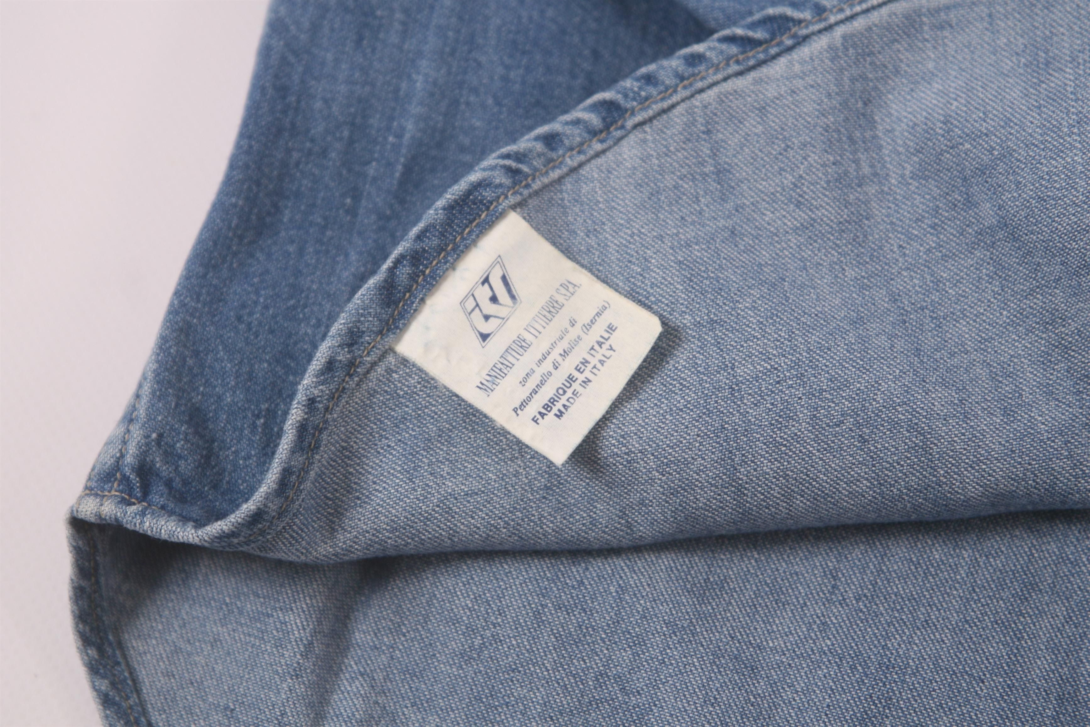 Trussardi RARE💥Trussardi Western Stonewash Denim Overshirt Size US L / EU 52-54 / 3 - 5 Thumbnail