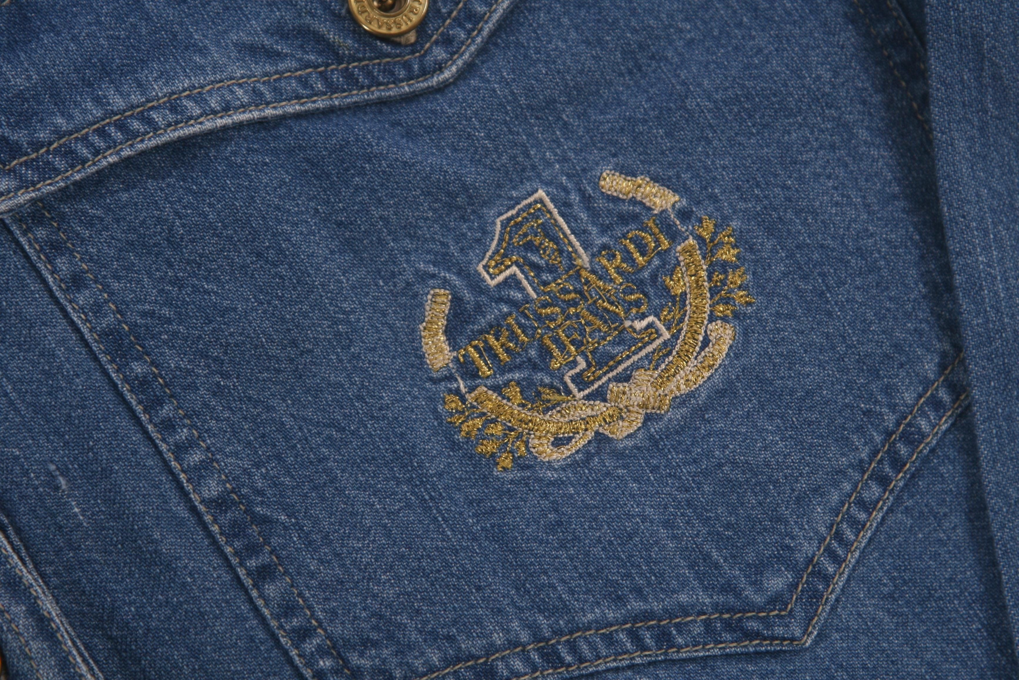 Trussardi RARE💥Trussardi Western Stonewash Denim Overshirt Size US L / EU 52-54 / 3 - 8 Thumbnail