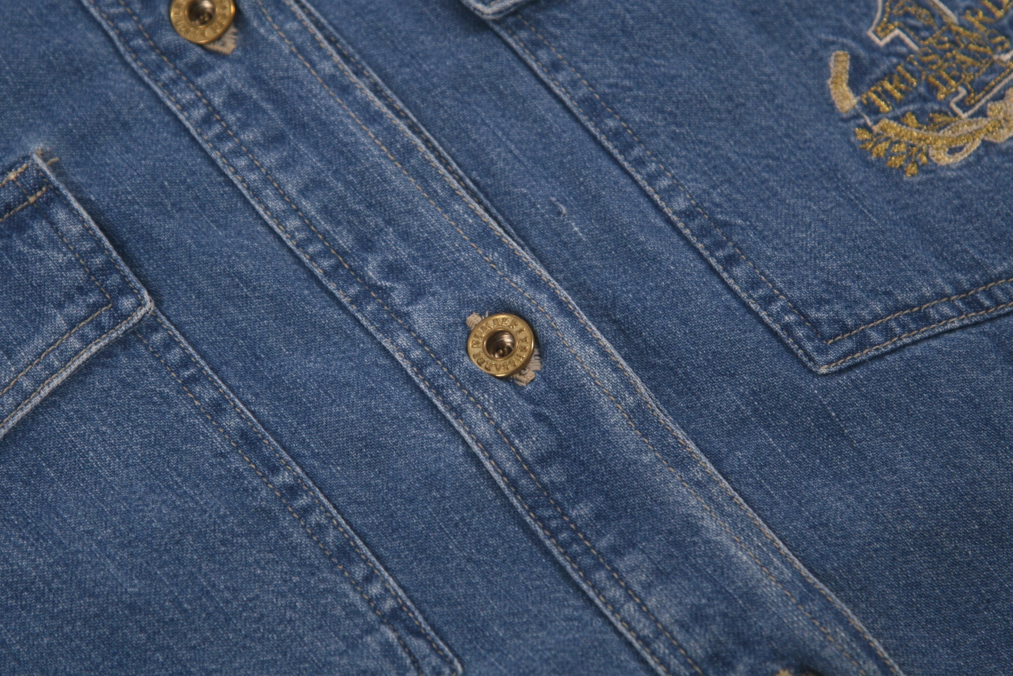 Trussardi RARE💥Trussardi Western Stonewash Denim Overshirt Size US L / EU 52-54 / 3 - 6 Thumbnail