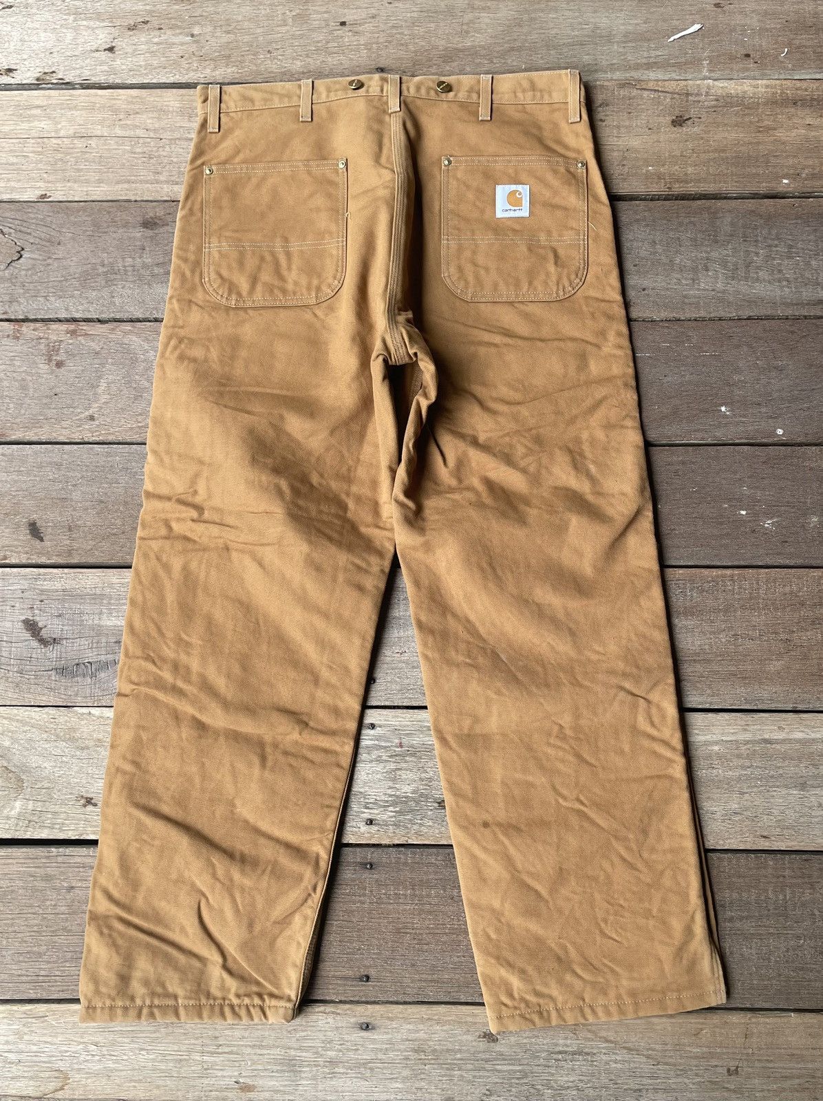 Carhartt × Vintage Vinage Carhartt Carpenter Pants Workwear Size US 37 - 3 Thumbnail