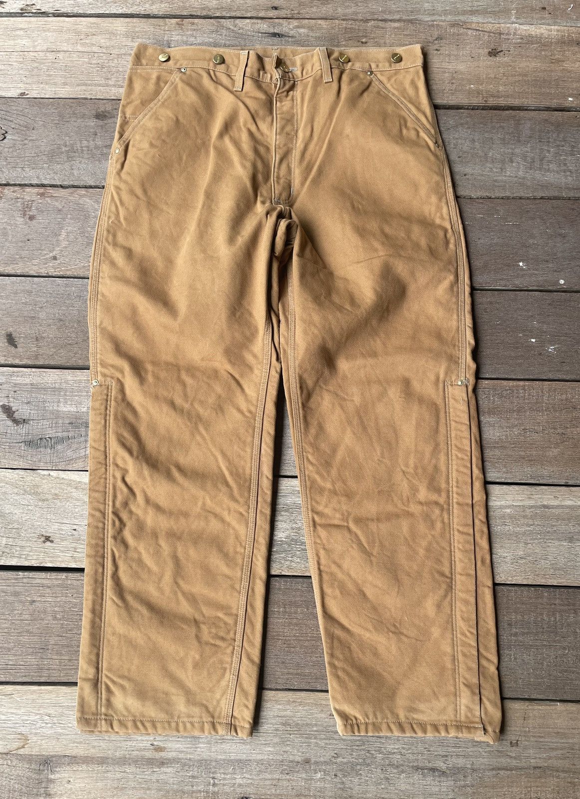 Carhartt × Vintage Vinage Carhartt Carpenter Pants Workwear Size US 37 - 2 Thumbnail