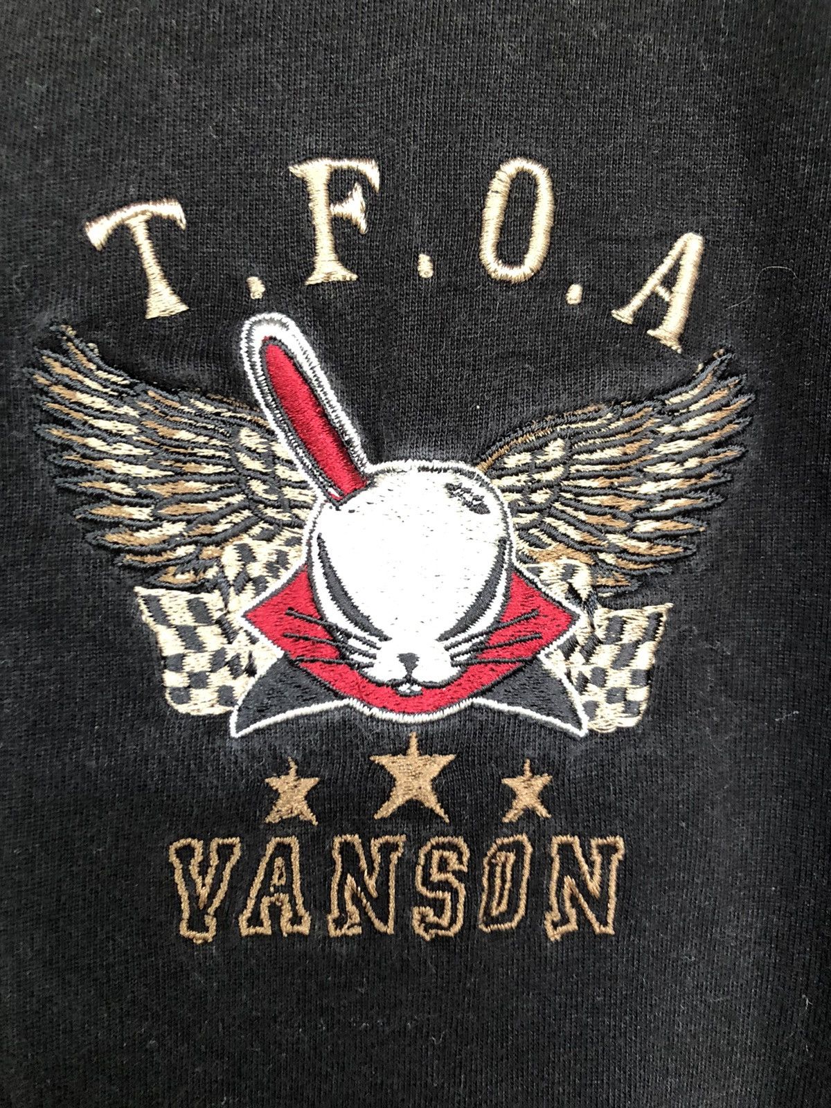 Anime vintage Anime TFOA x Vanson Motorcycle 3 Quarter Black shirt Size US L / EU 52-54 / 3 - 3 Thumbnail