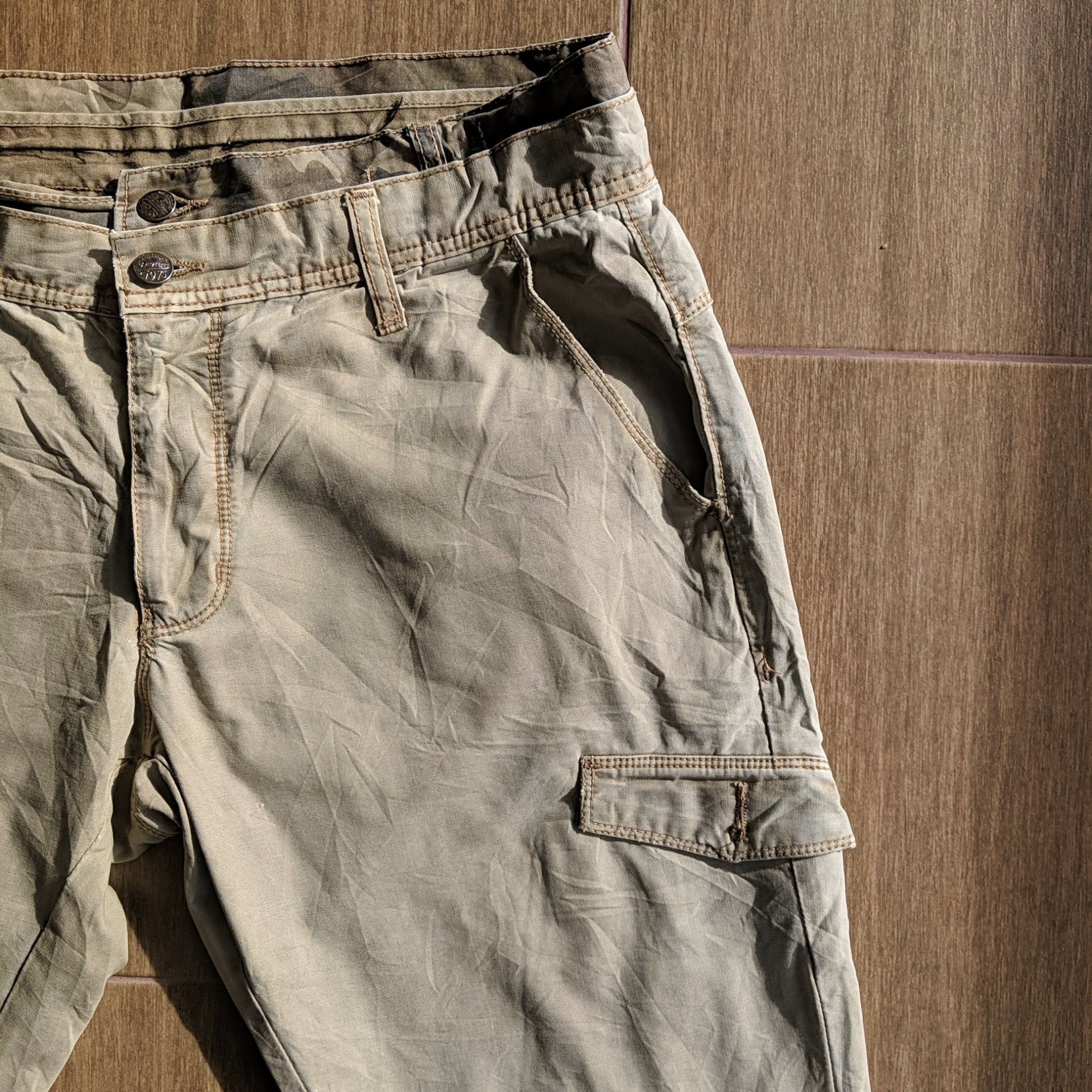 Japanese Brand Vintage Double Waist Denim 1975 Tac Trouser Casual Pants W34 Size US 34 / EU 50 - 4 Thumbnail