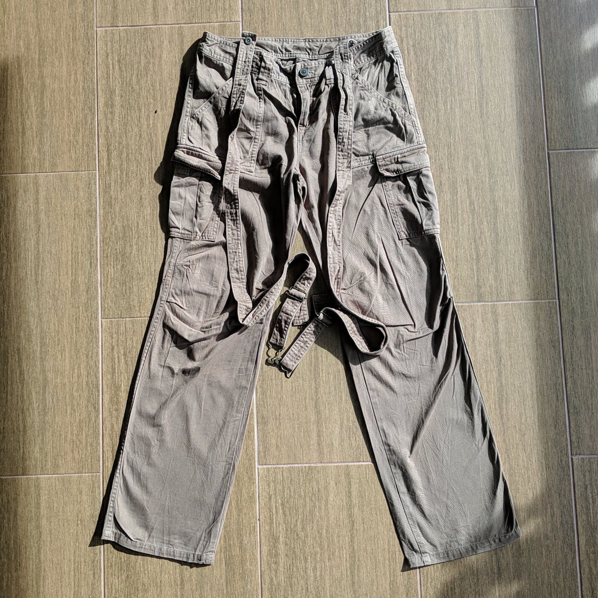 Japanese Brand Vtg Japanese Multipocket Belt Tactical Cargo Trousers Pants Size US 33 - 1 Thumbnail