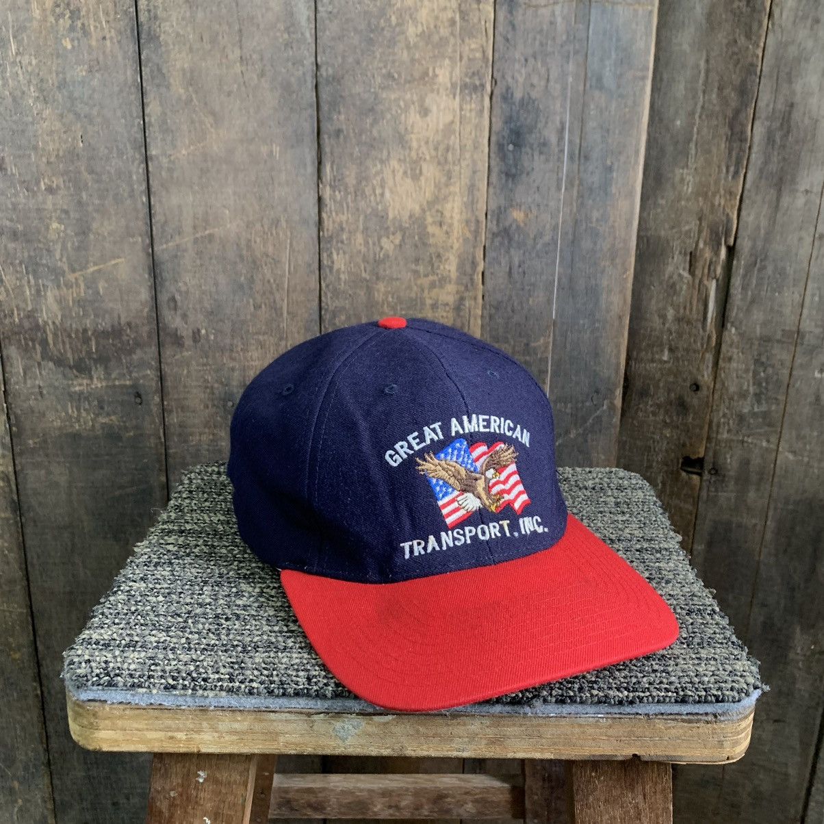 Vintage Great American Transport Inc Snapback Hat