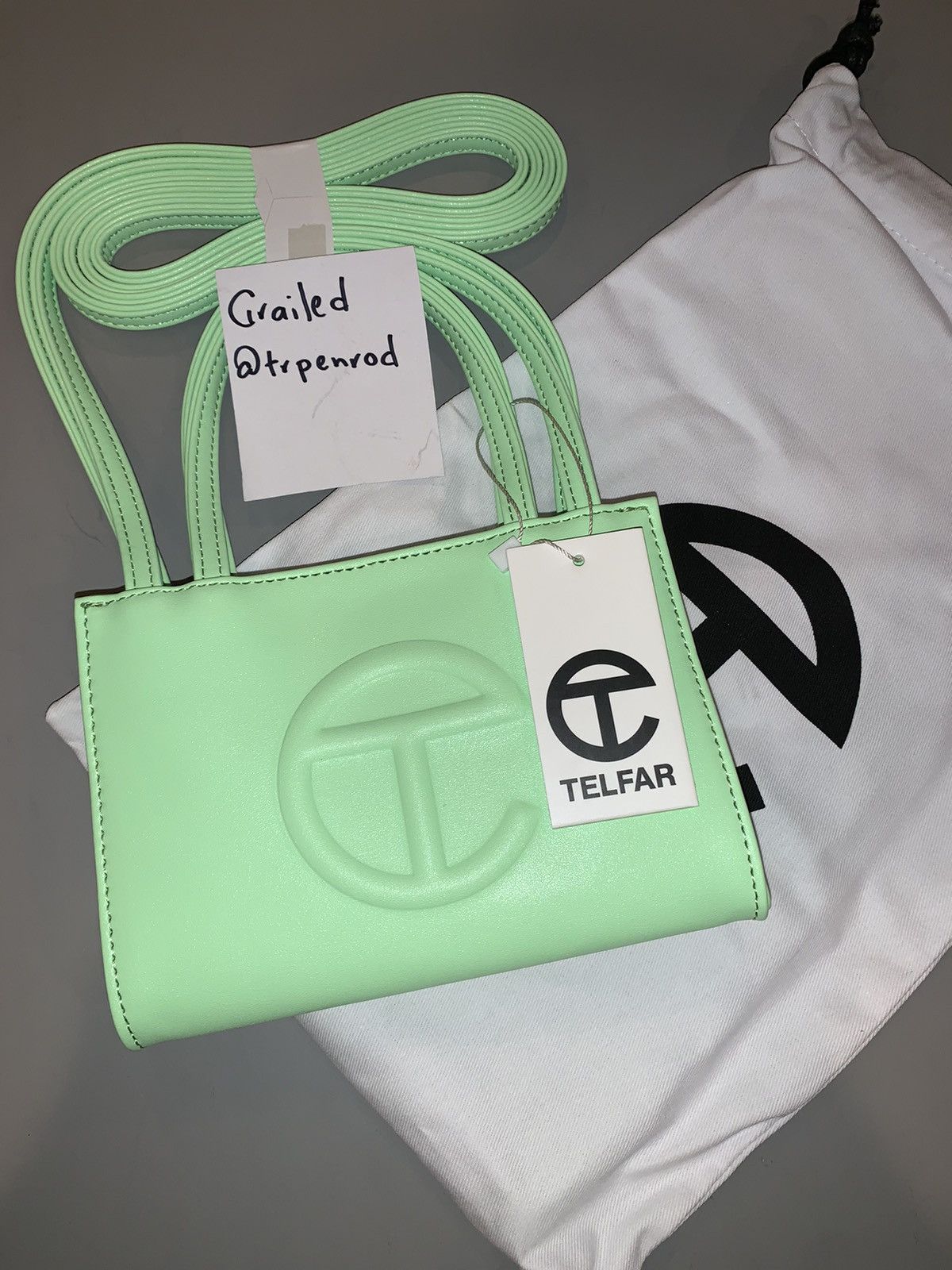 Telfar Telfar Double Mint Small Shopping Bag Grailed