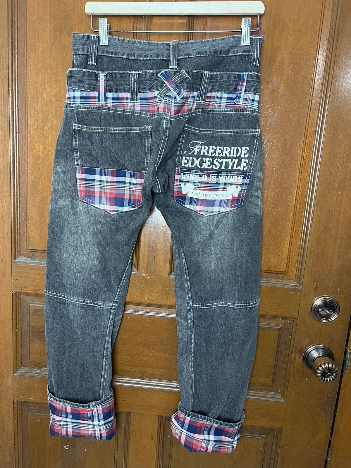 Japanese Brand × Vintage Vintage Memory Special Jeans Double Waisted Size US 31 - 1 Thumbnail