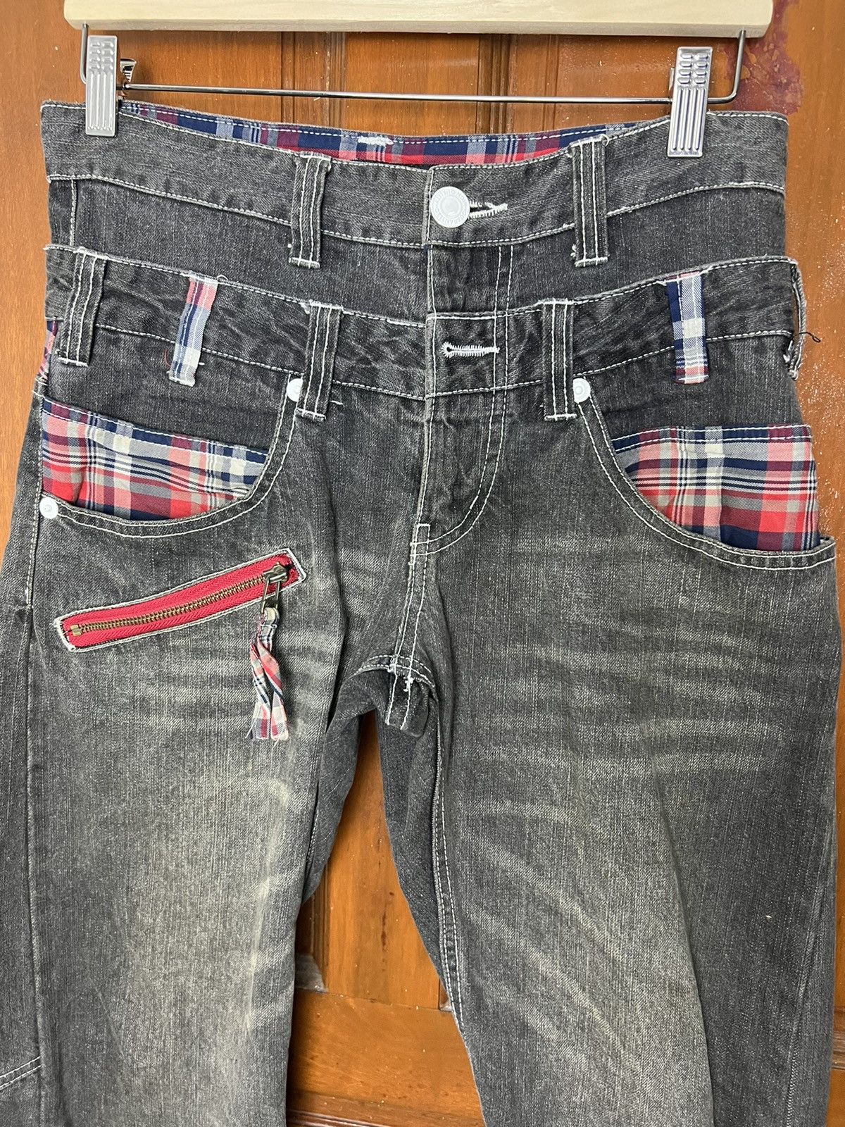Japanese Brand × Vintage Vintage Memory Special Jeans Double Waisted Size US 31 - 4 Thumbnail