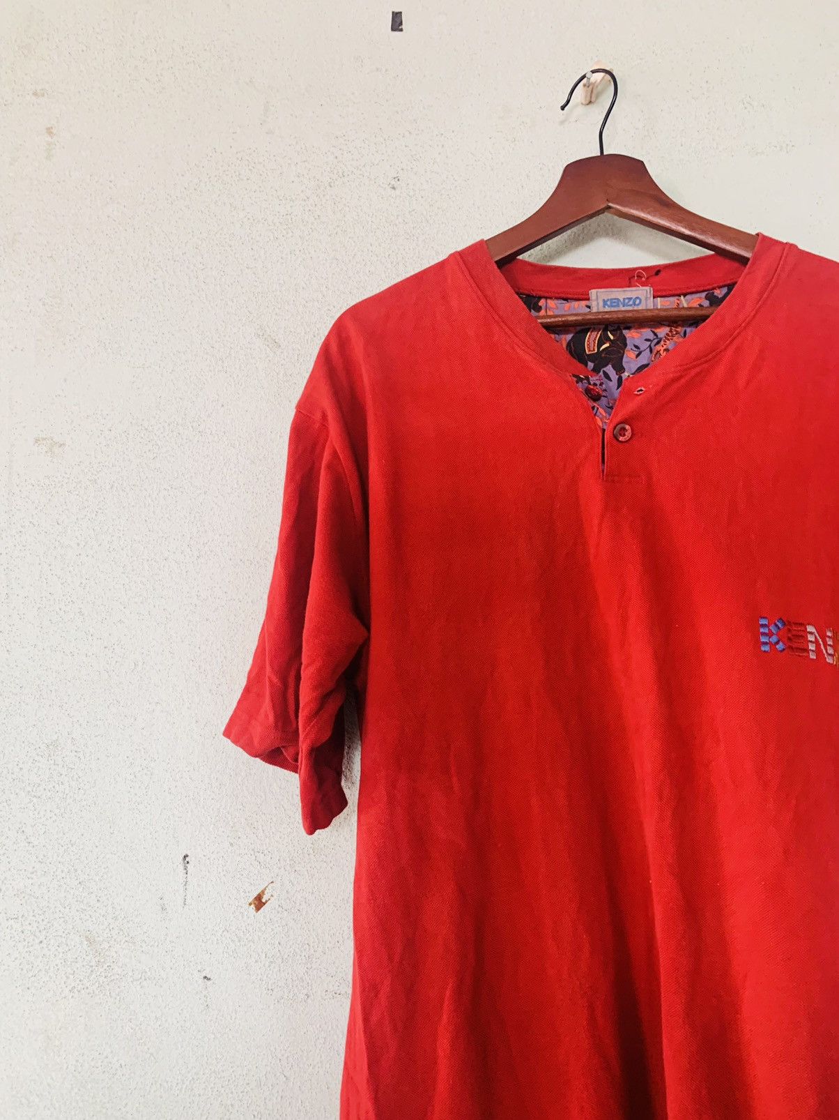 Designer Vintage Kenzo Rainbow Spellout Shirt Size US L / EU 52-54 / 3 - 8 Thumbnail