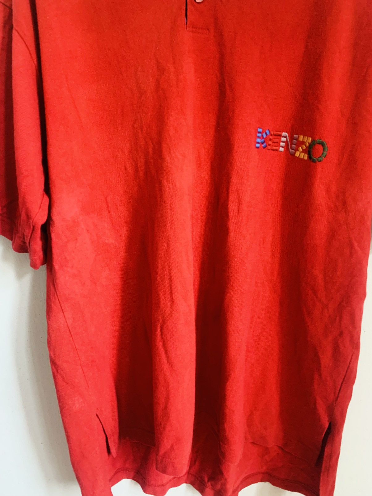 Designer Vintage Kenzo Rainbow Spellout Shirt Size US L / EU 52-54 / 3 - 10 Thumbnail