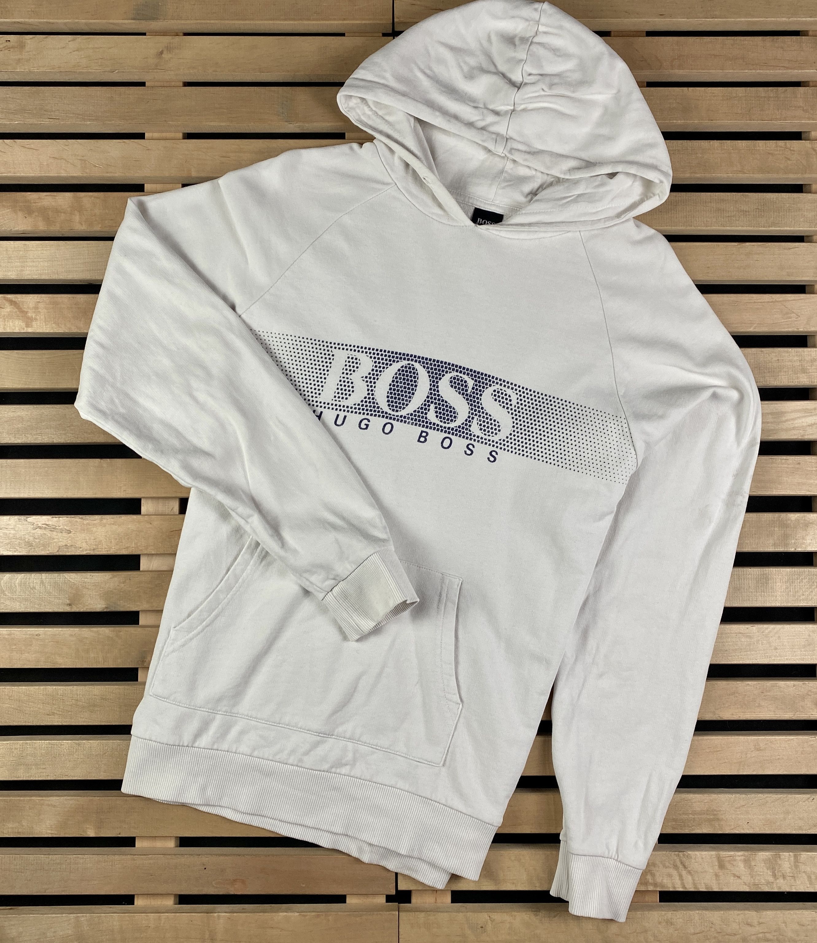Hugo Boss Mens Big Logo Hoodie Hugo Boss Size M Size US M / EU 48-50 / 2 - 1 Thumbnail