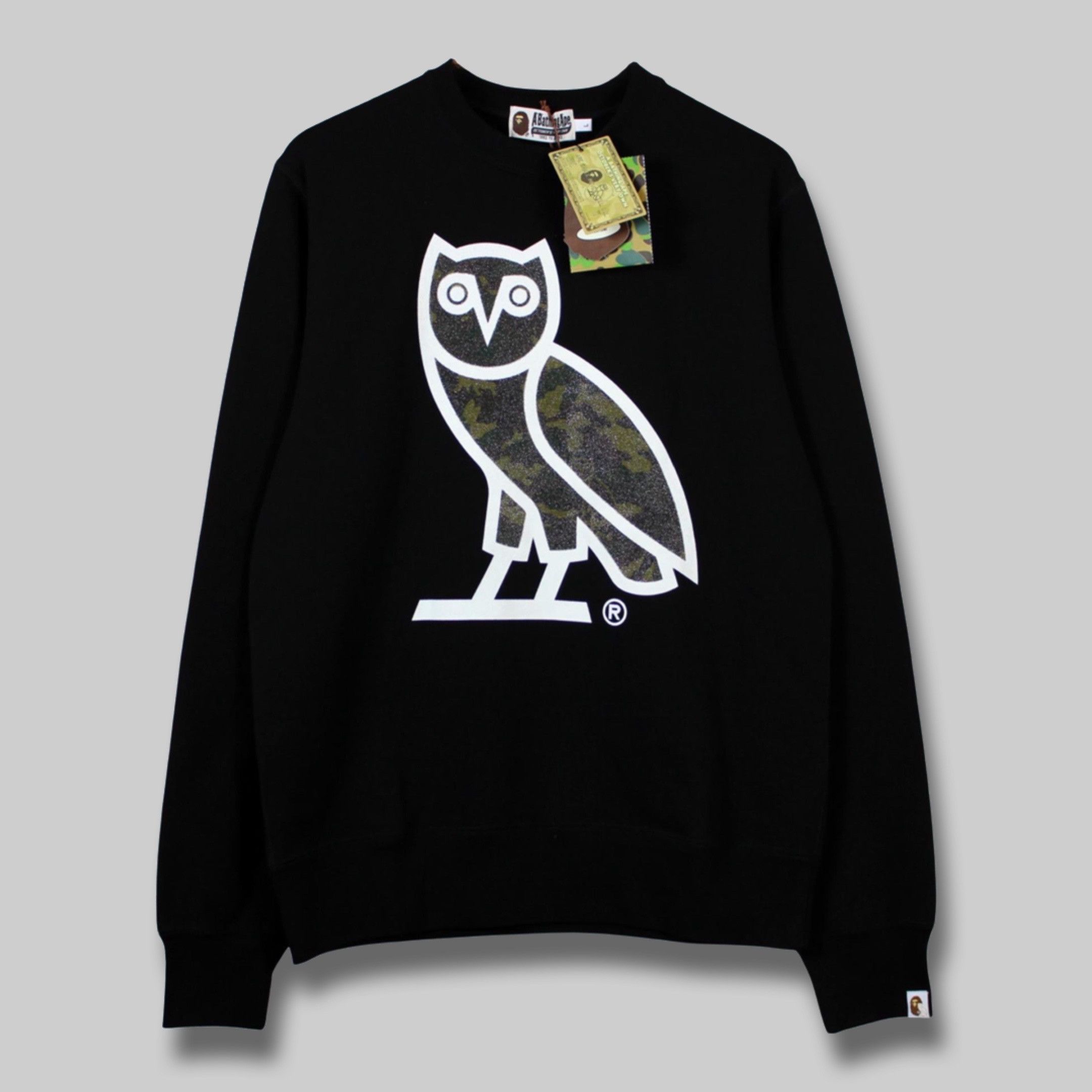 Bape × October's Very Own OVO® X BAPE® WOODLAND CAMO OG OWL CREWNECK Size US XL / EU 56 / 4 - 1 Thumbnail