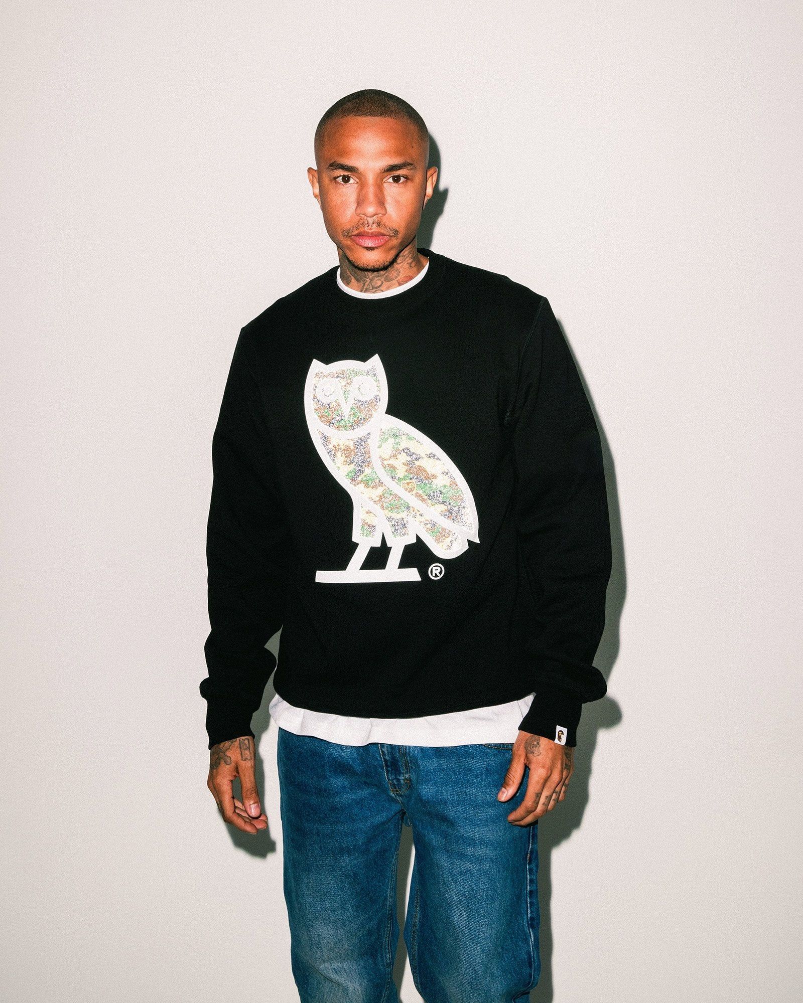 Bape × October's Very Own OVO® X BAPE® WOODLAND CAMO OG OWL CREWNECK Size US XL / EU 56 / 4 - 3 Thumbnail