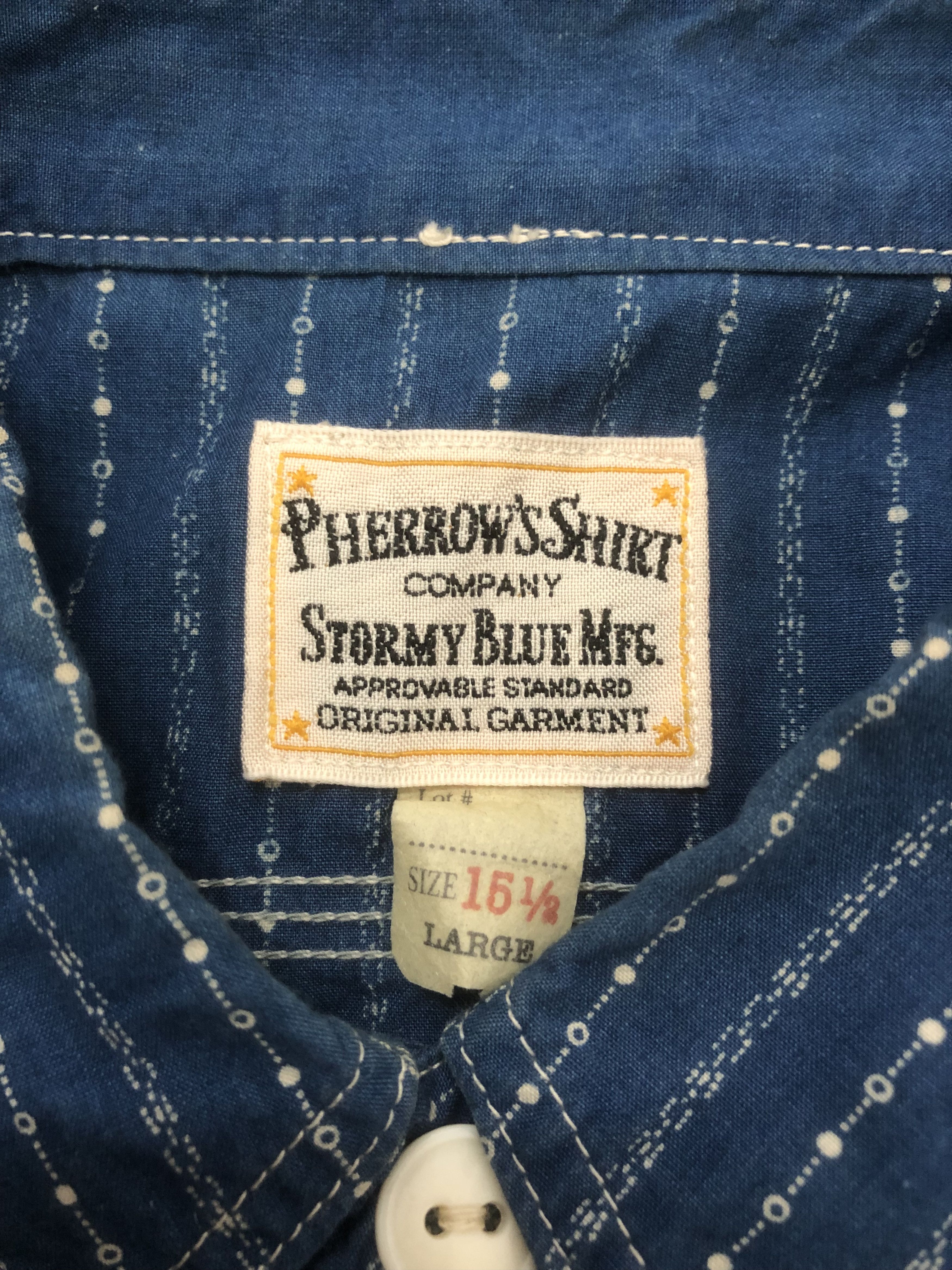 Garment Reproduction of Workers Vintage Rare Designer Pherrows Shirt Company Size US M / EU 48-50 / 2 - 7 Thumbnail