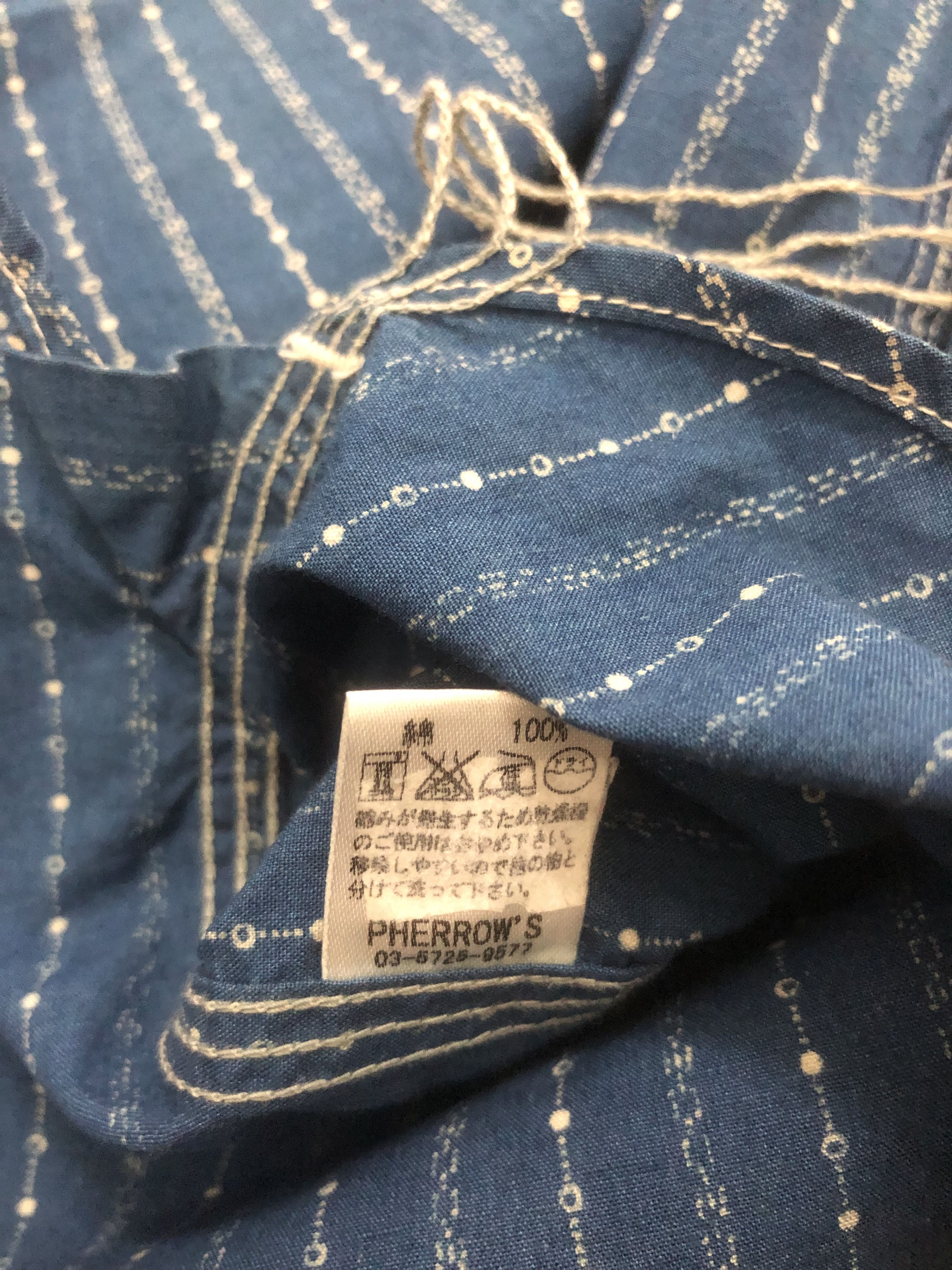Garment Reproduction of Workers Vintage Rare Designer Pherrows Shirt Company Size US M / EU 48-50 / 2 - 8 Thumbnail